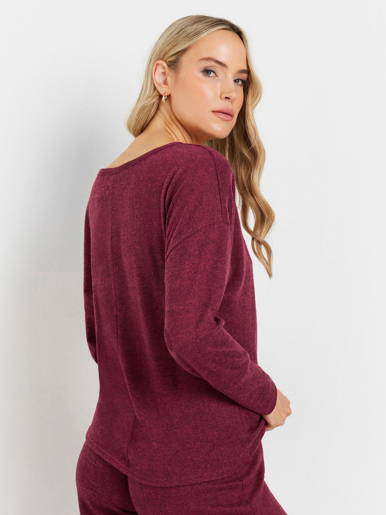 long-tall-sally-tall-batwing-jumper-redstillFront