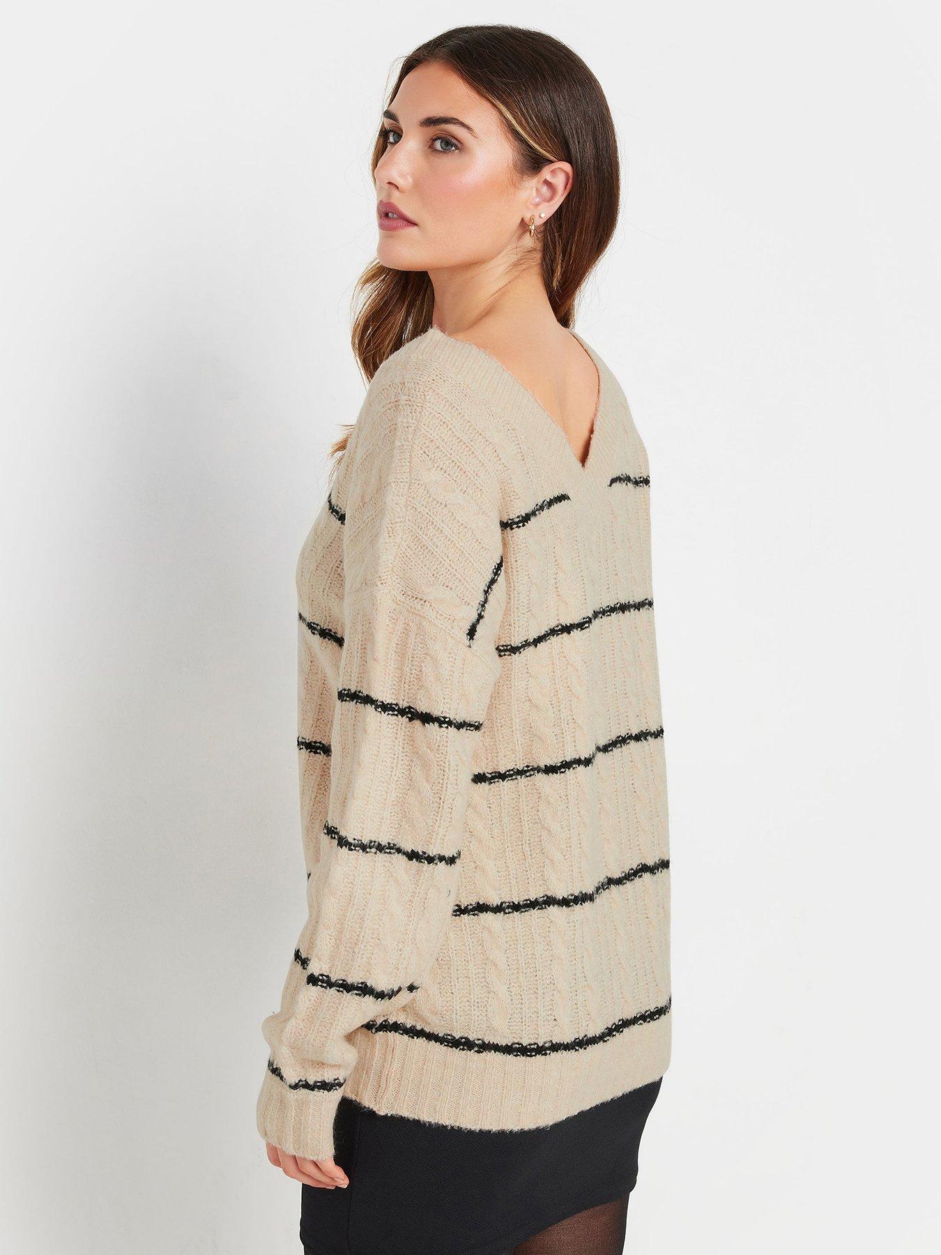 long-tall-sally-tall-stripe-cable-v-neck-jumperstillFront