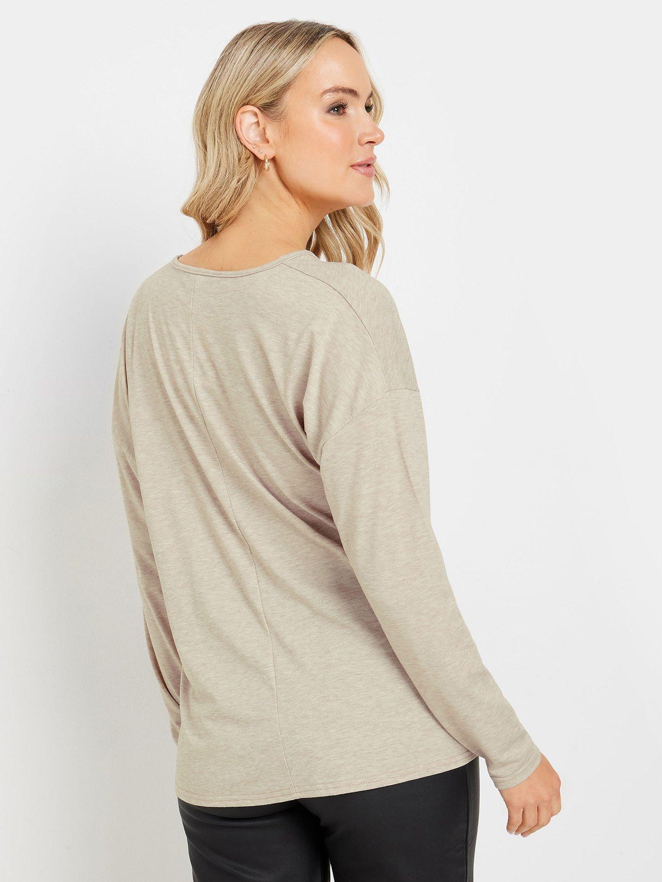 long-tall-sally-draped-front-sleeve-top-naturalstillFront