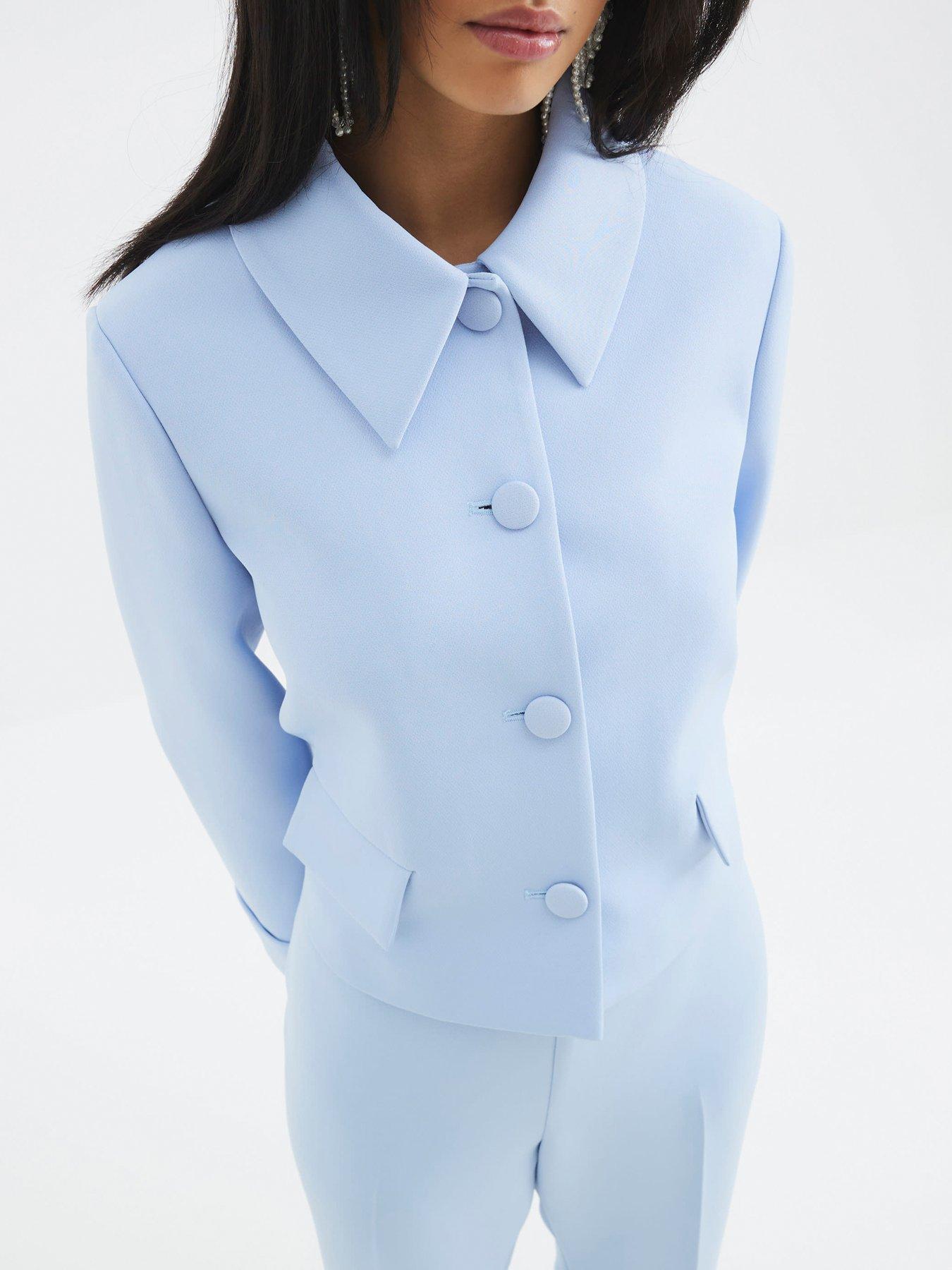 river-island-structured-jacket-blueoutfit