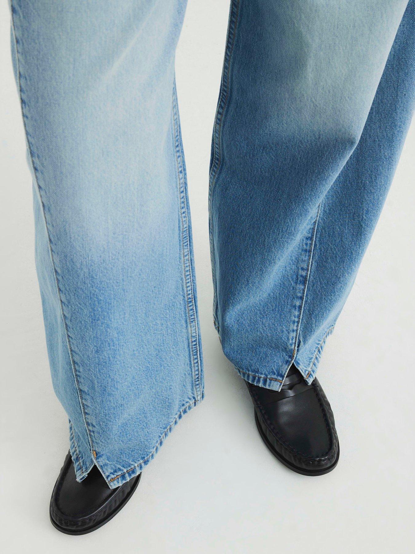 river-island-baggy-wide-leg-jean-blueoutfit