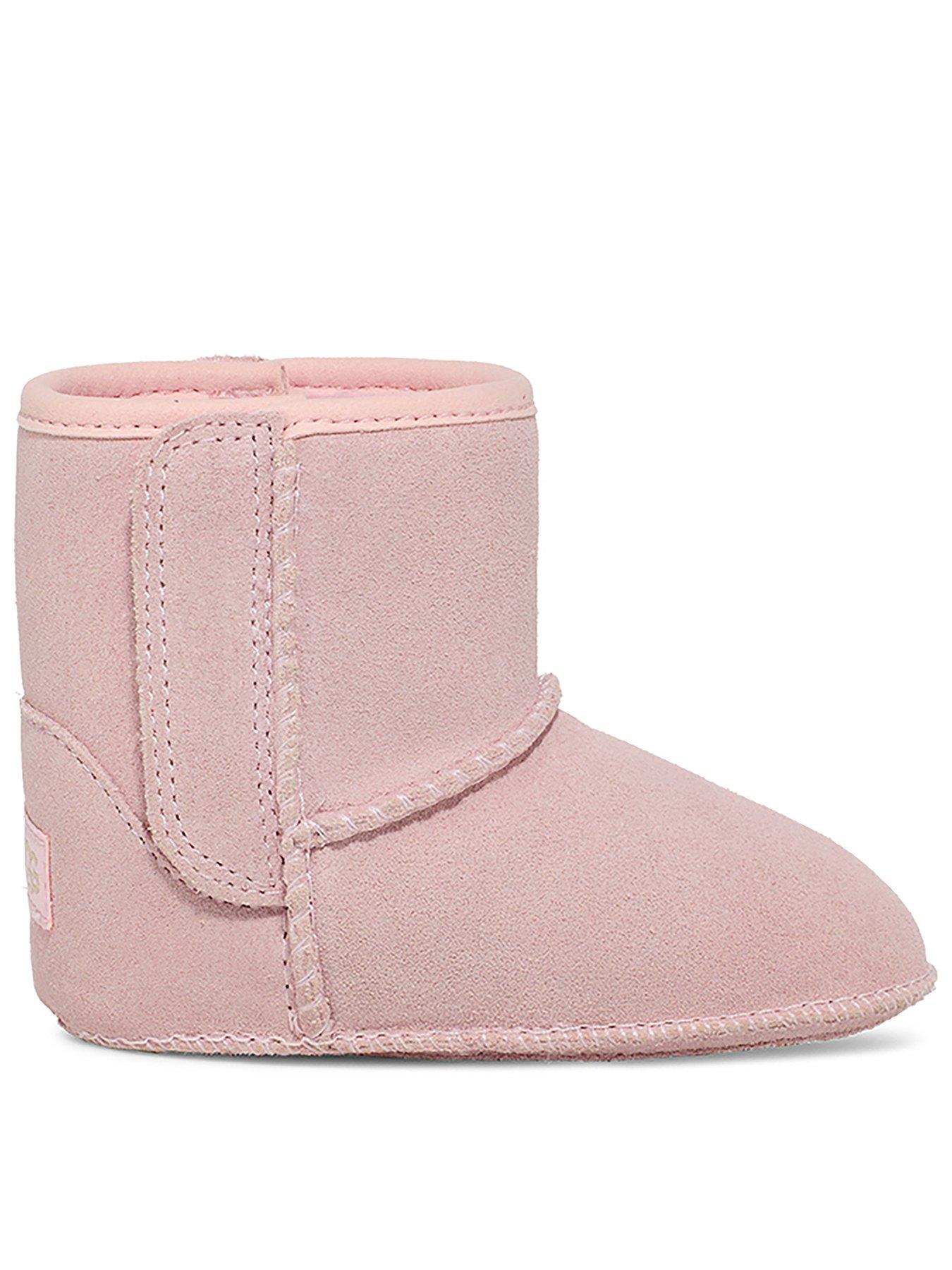 Image 1 of 5 of UGG Kids Baby Classic Boots And Lovey Blanket - Pink