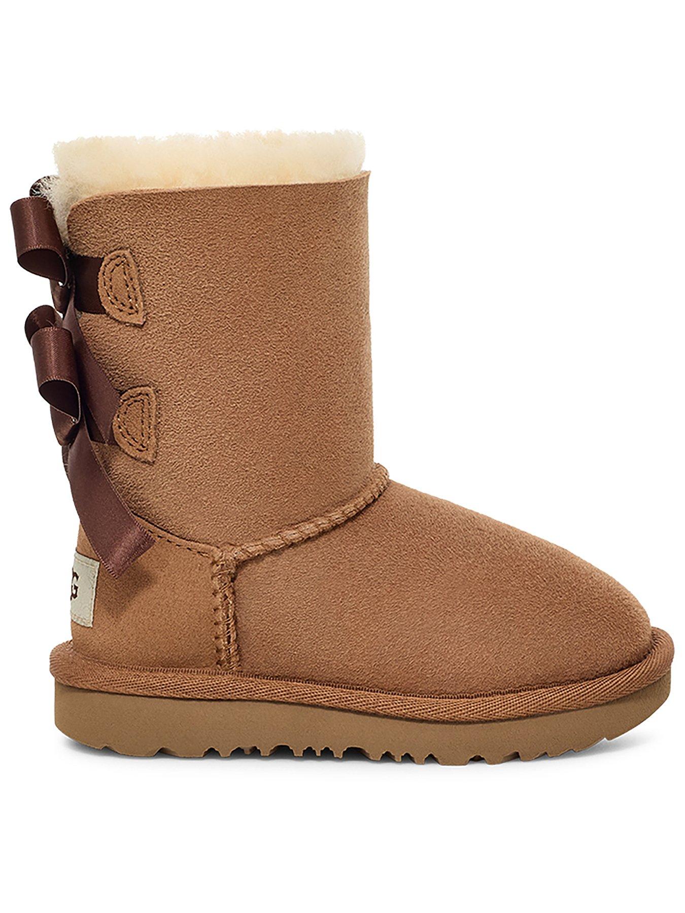 Image 1 of 4 of UGG Kids Bailey Bow II Boots- Chestnut