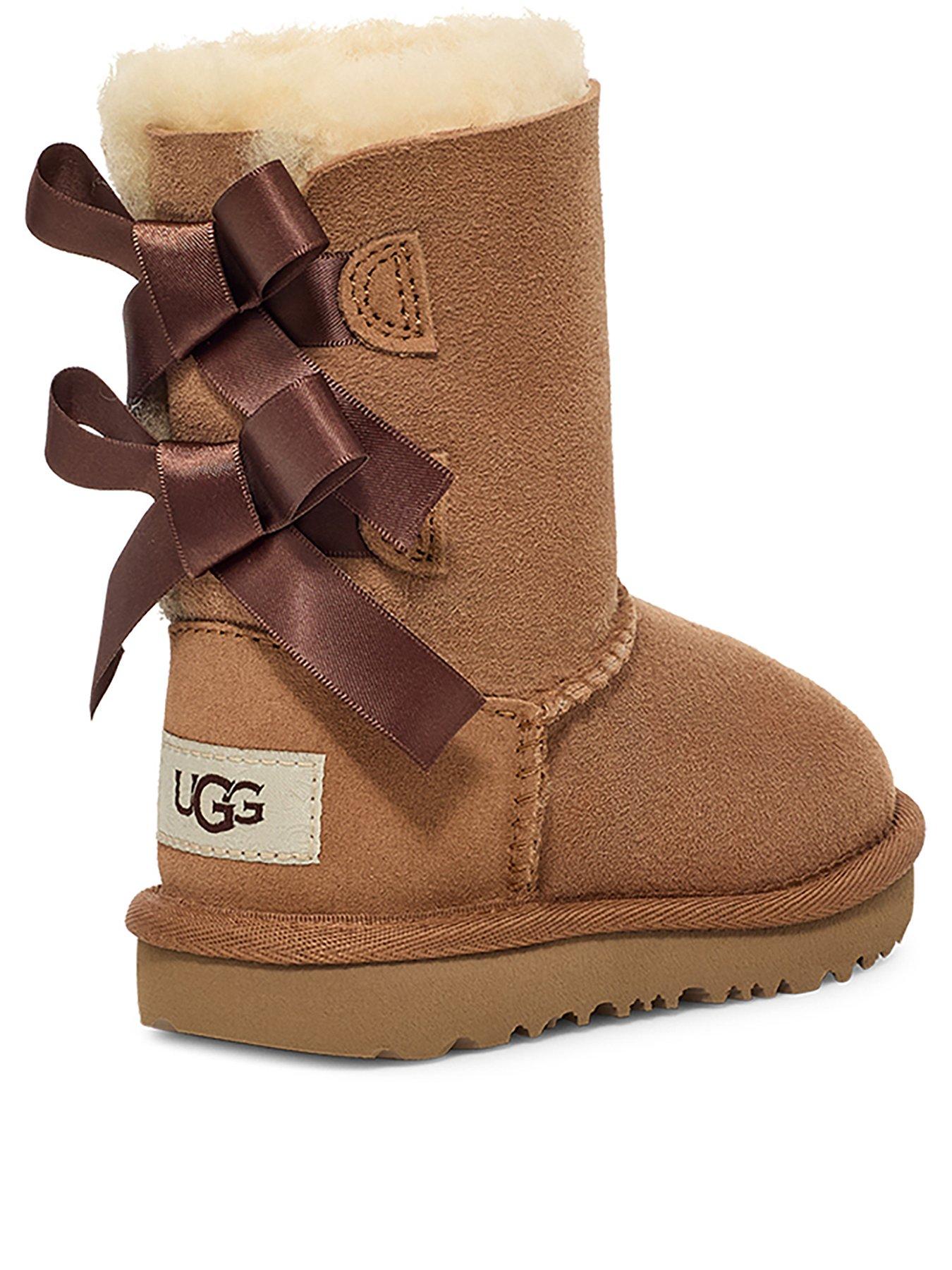 Image 2 of 4 of UGG Kids Bailey Bow II Boots- Chestnut