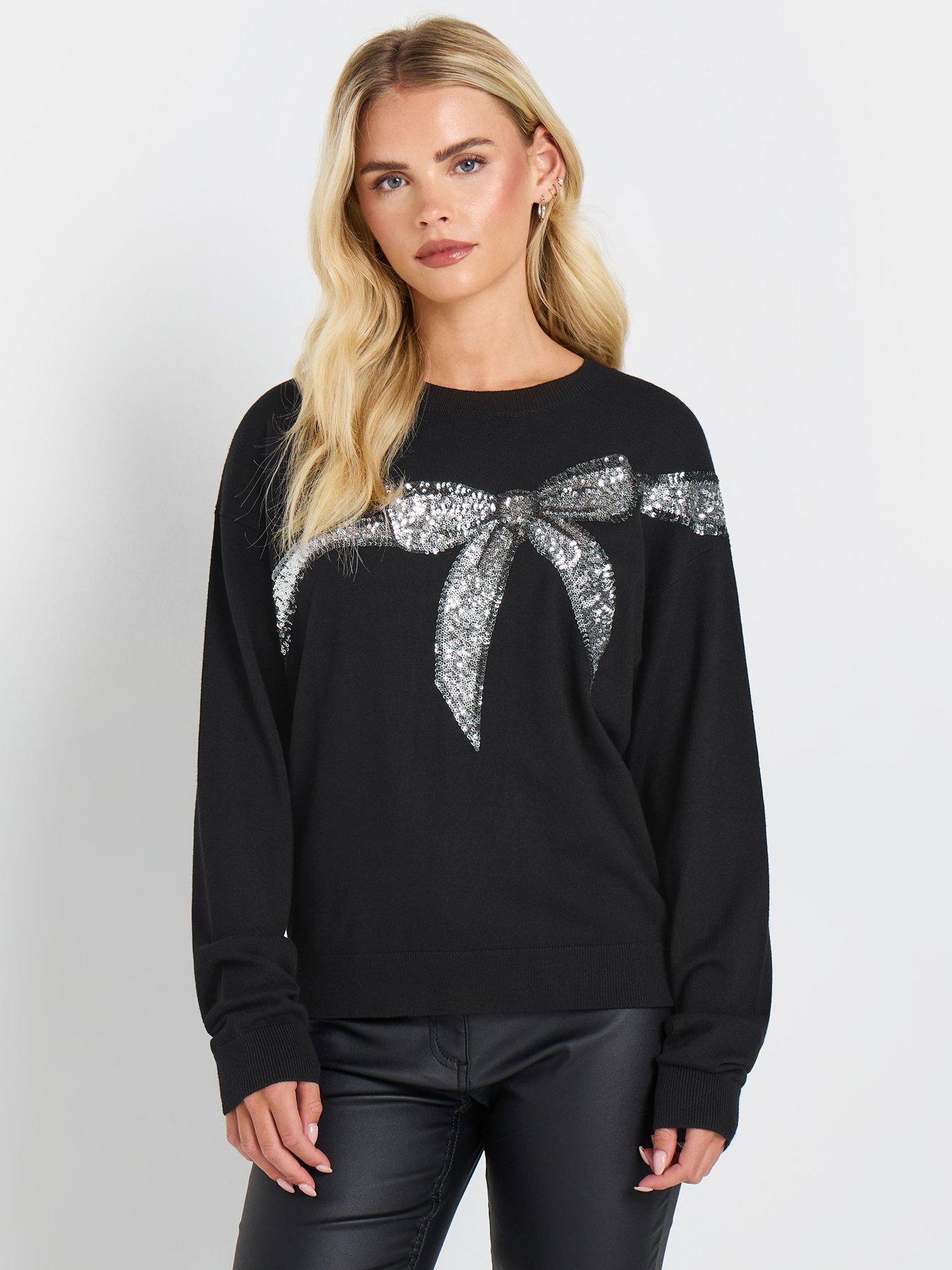 mco-petite-embellished-jumper-black