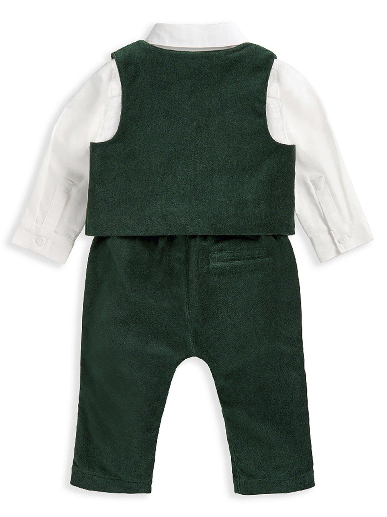 mamas-papas-baby-boys-3-piece-velour-suit-set-greenback