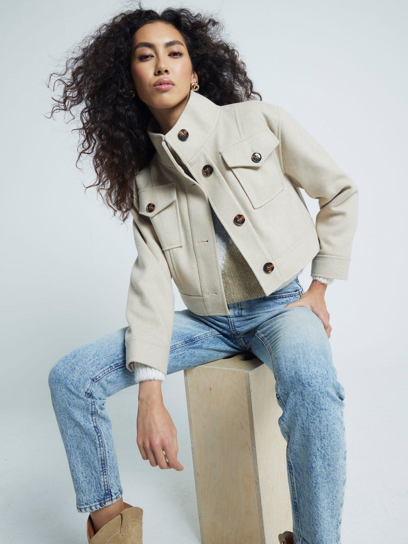 river-island-funnel-neck-crop-jacket-beige