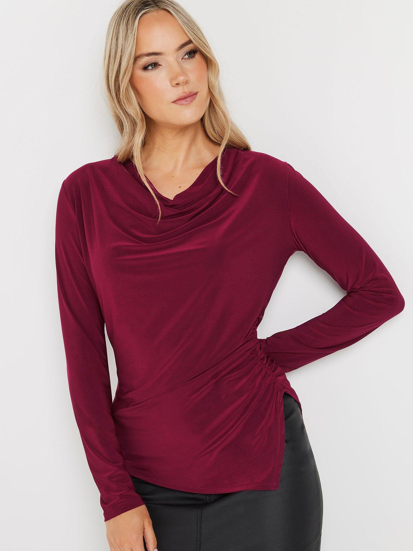 long-tall-sally-cowl-neck-asymmetric-top-redoutfit