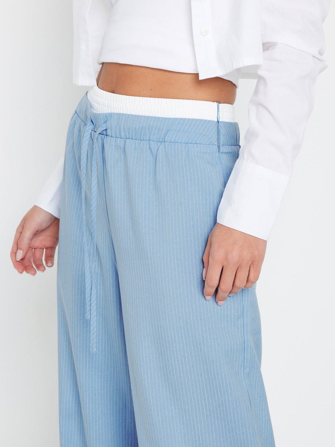 pixiegirl-petite-pinstripe-wide-leg-trousers-blueoutfit