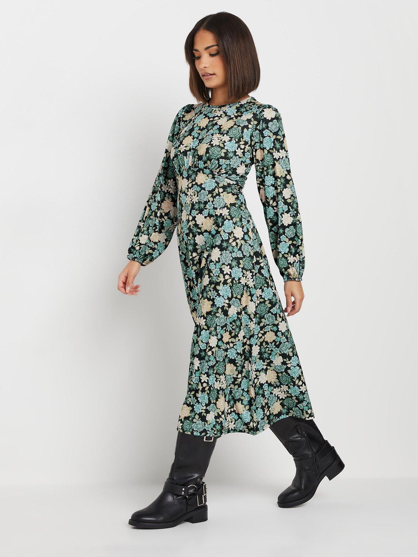 pixiegirl-petite-floral-empire-long-sleeve-midi-dress-greenback