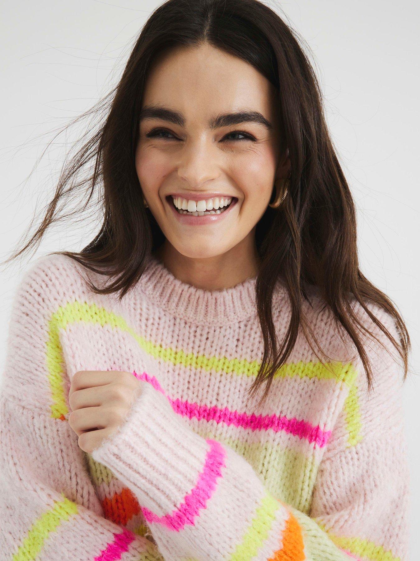 river-island-stripe-jumper-pinkoutfit