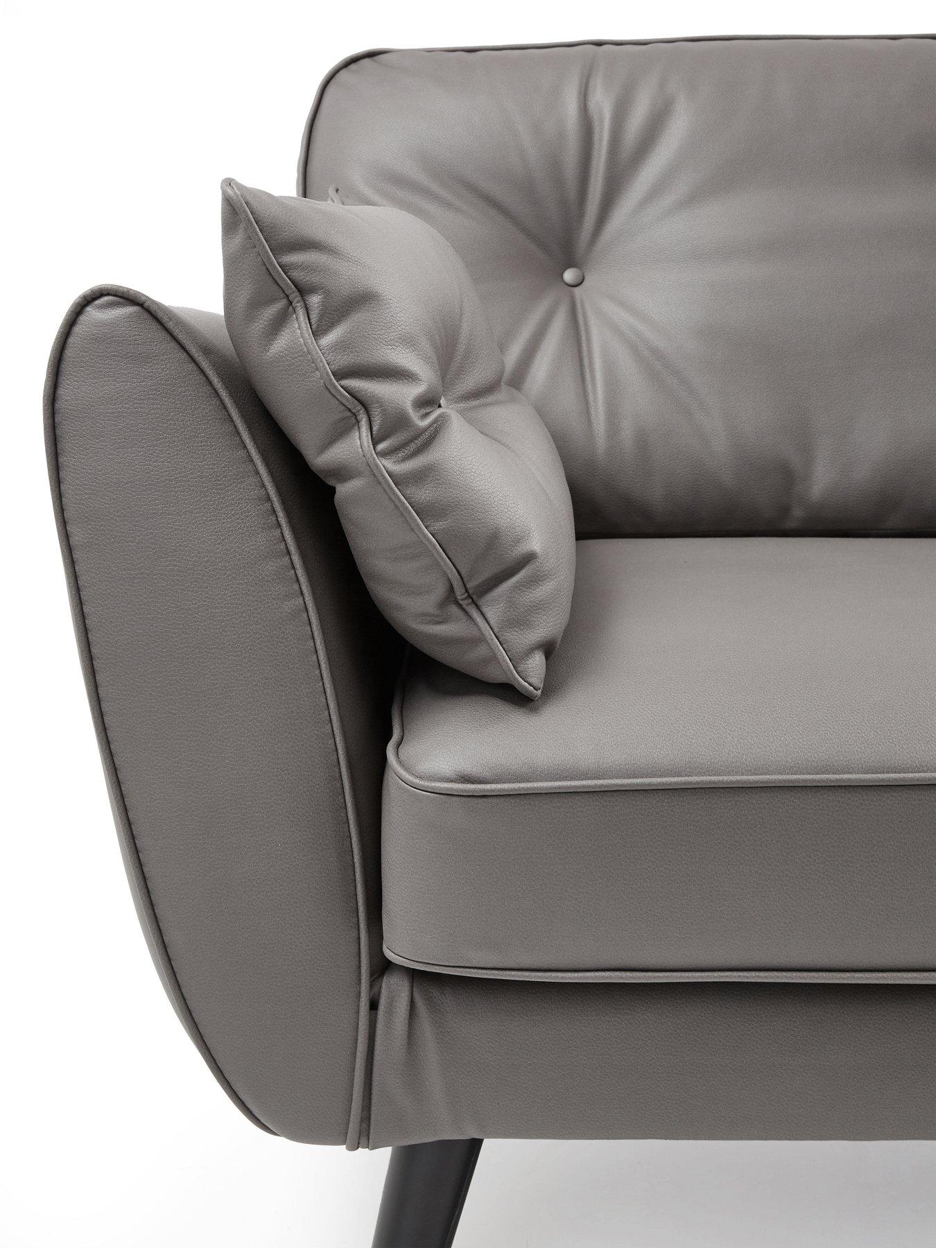Image 4 of 7 of Very Home Paulo Faux Leather Standard Back Armchair&nbsp;- FSC&reg; Certified
