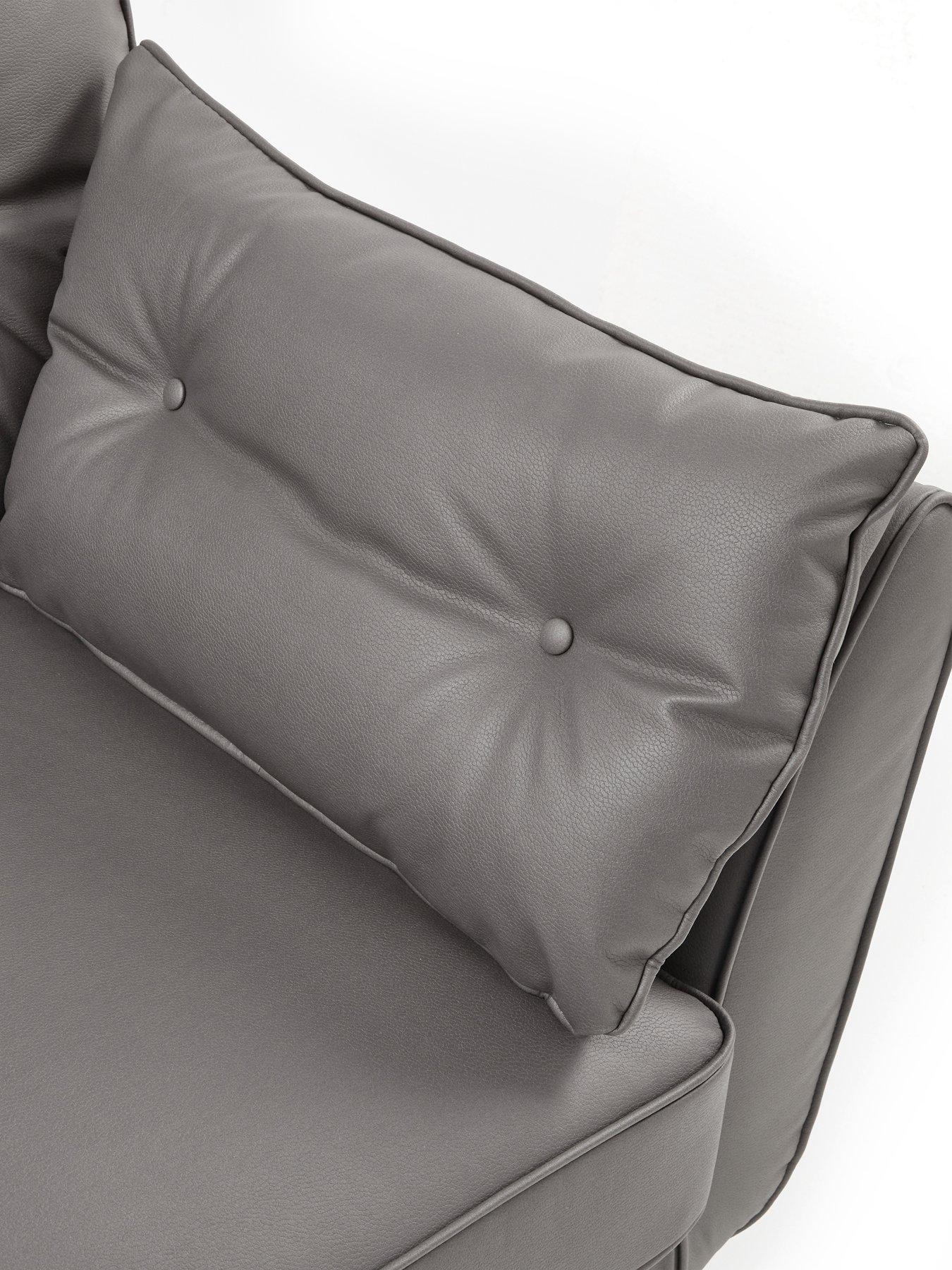 Image 5 of 7 of Very Home Paulo Faux Leather Standard Back Armchair&nbsp;- FSC&reg; Certified