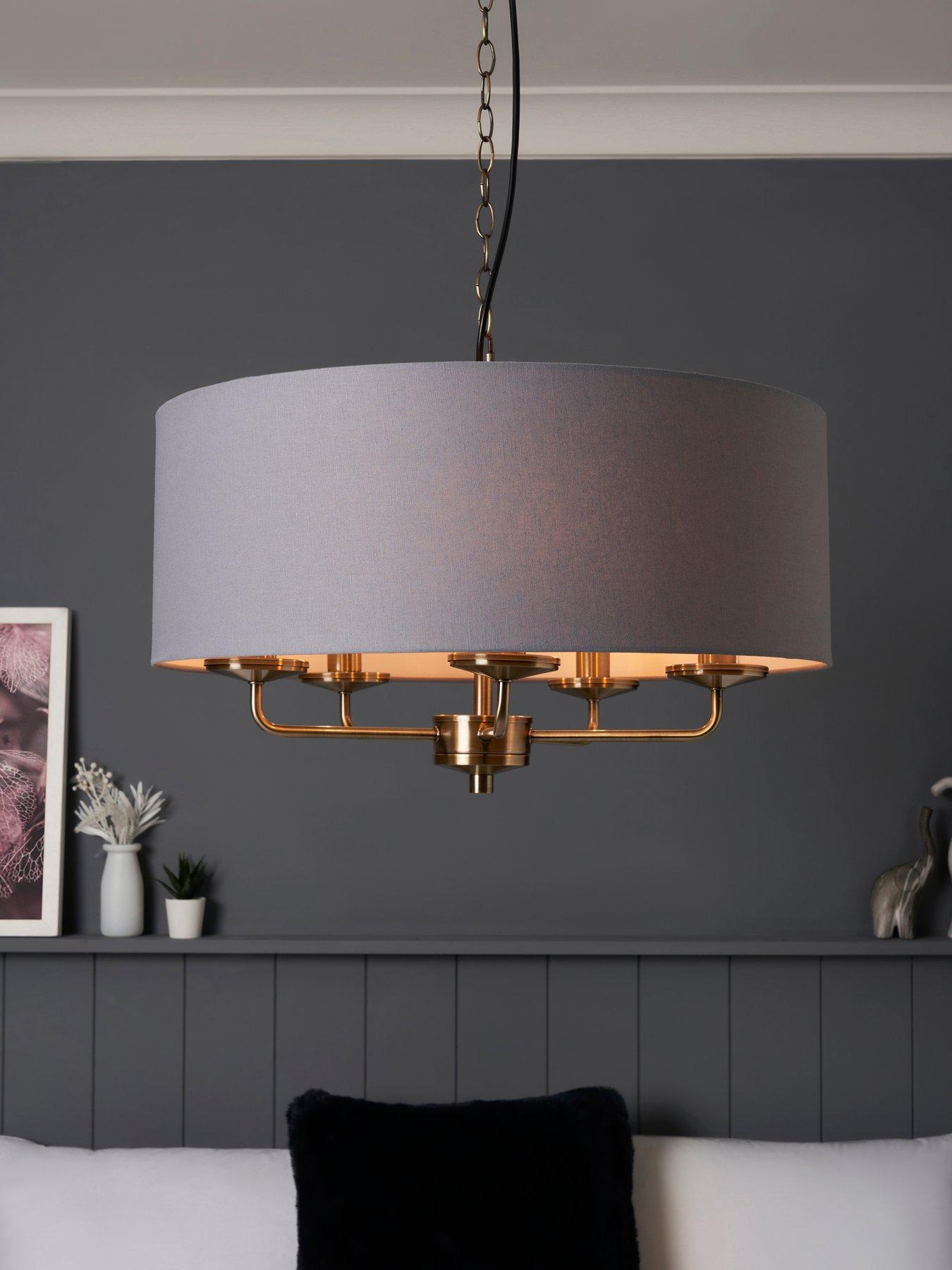 undefined Mika 5-Light Ceiling Fixture - Aqua