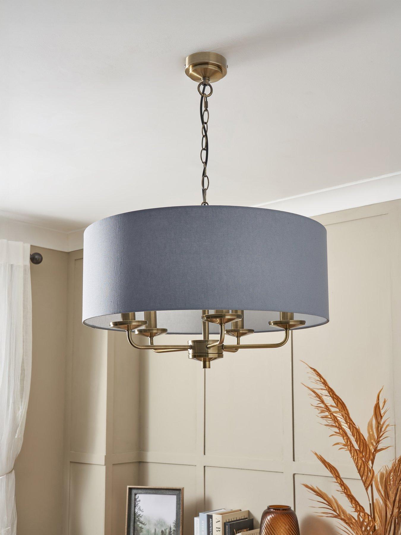 The Very Collection Mika 5-Light Ceiling Fixture - Aqua