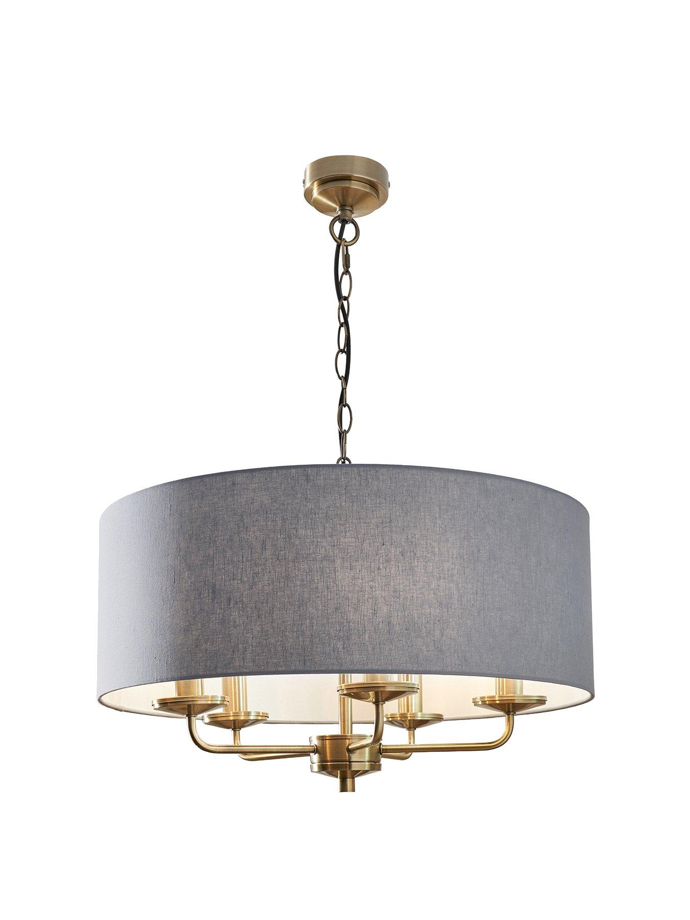 Image 2 of 5 of The Very Collection Mika 5-Light Ceiling Fixture - Aqua