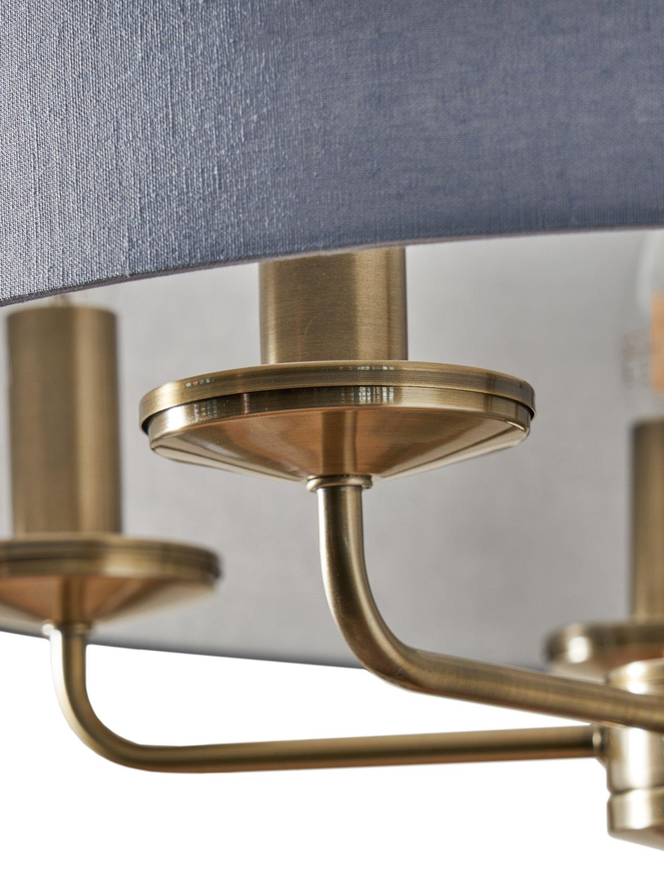 Image 3 of 5 of The Very Collection Mika 5-Light Ceiling Fixture - Aqua