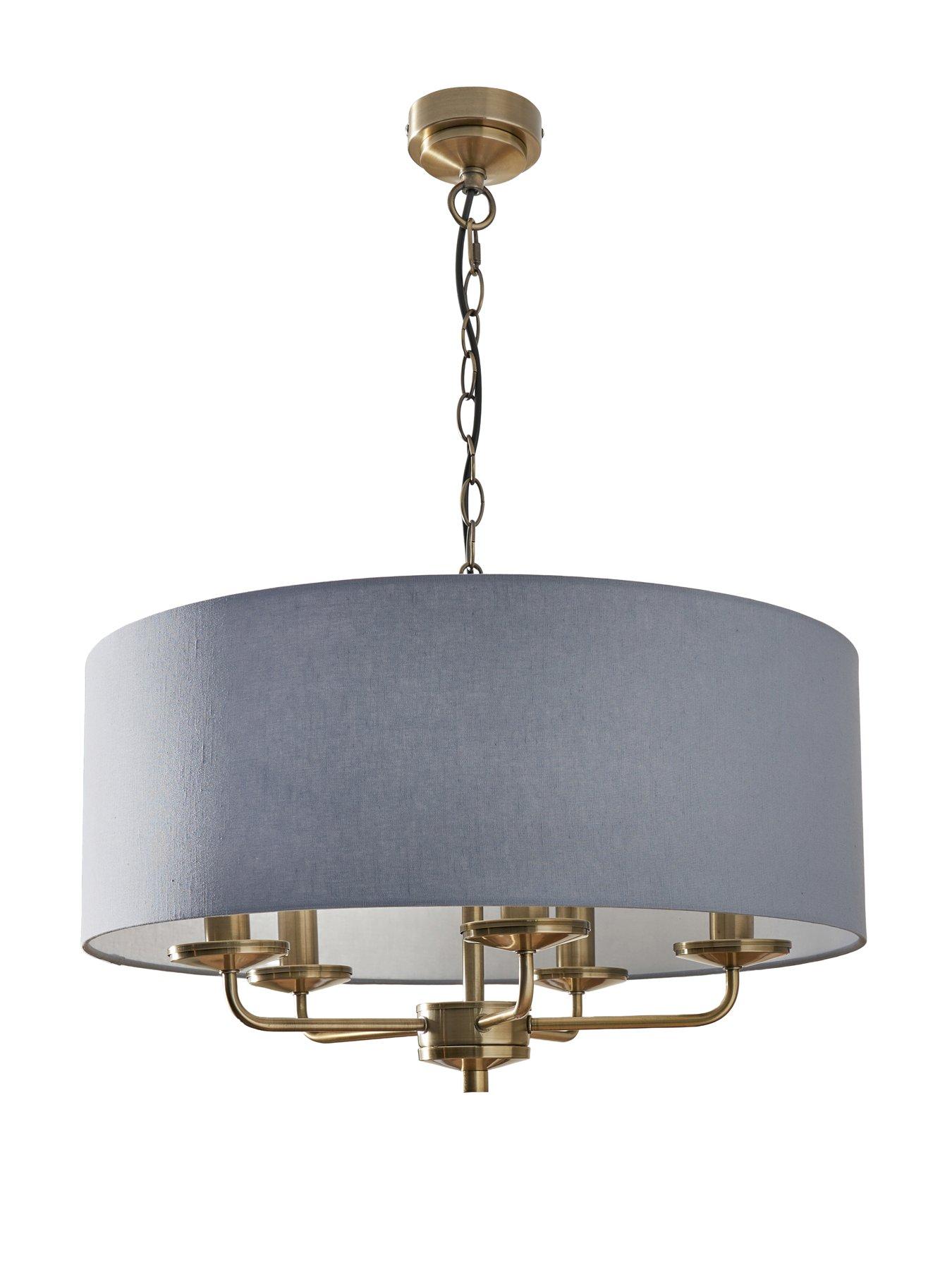Image 4 of 5 of The Very Collection Mika 5-Light Ceiling Fixture - Aqua