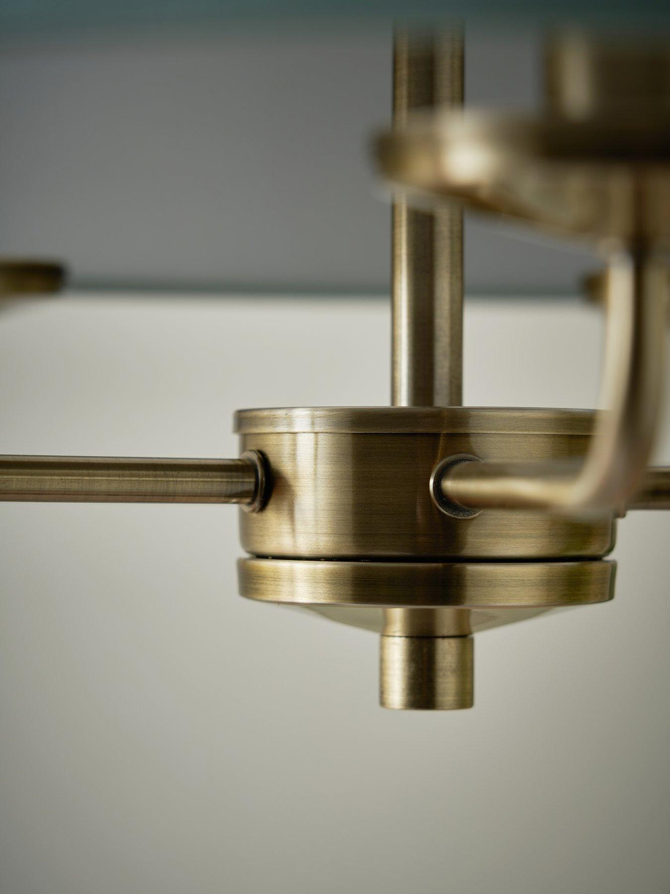 Image 3 of 3 of The Very Collection Mika 5-Light Ceiling Fixture - Light Green