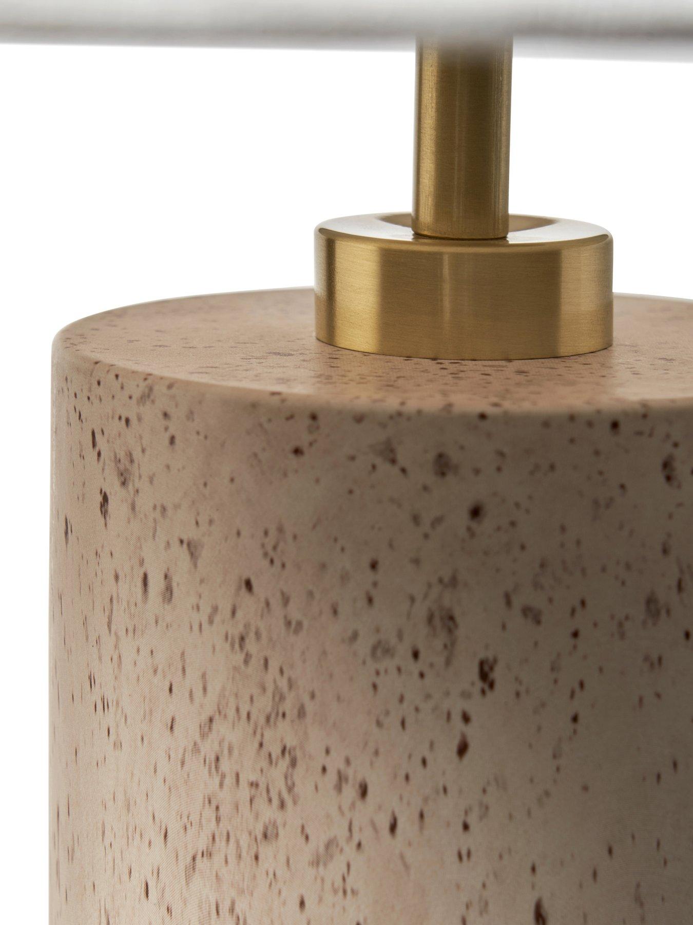 Image 3 of 3 of Michelle Keegan Home Travertine Water Printed Table Lamp