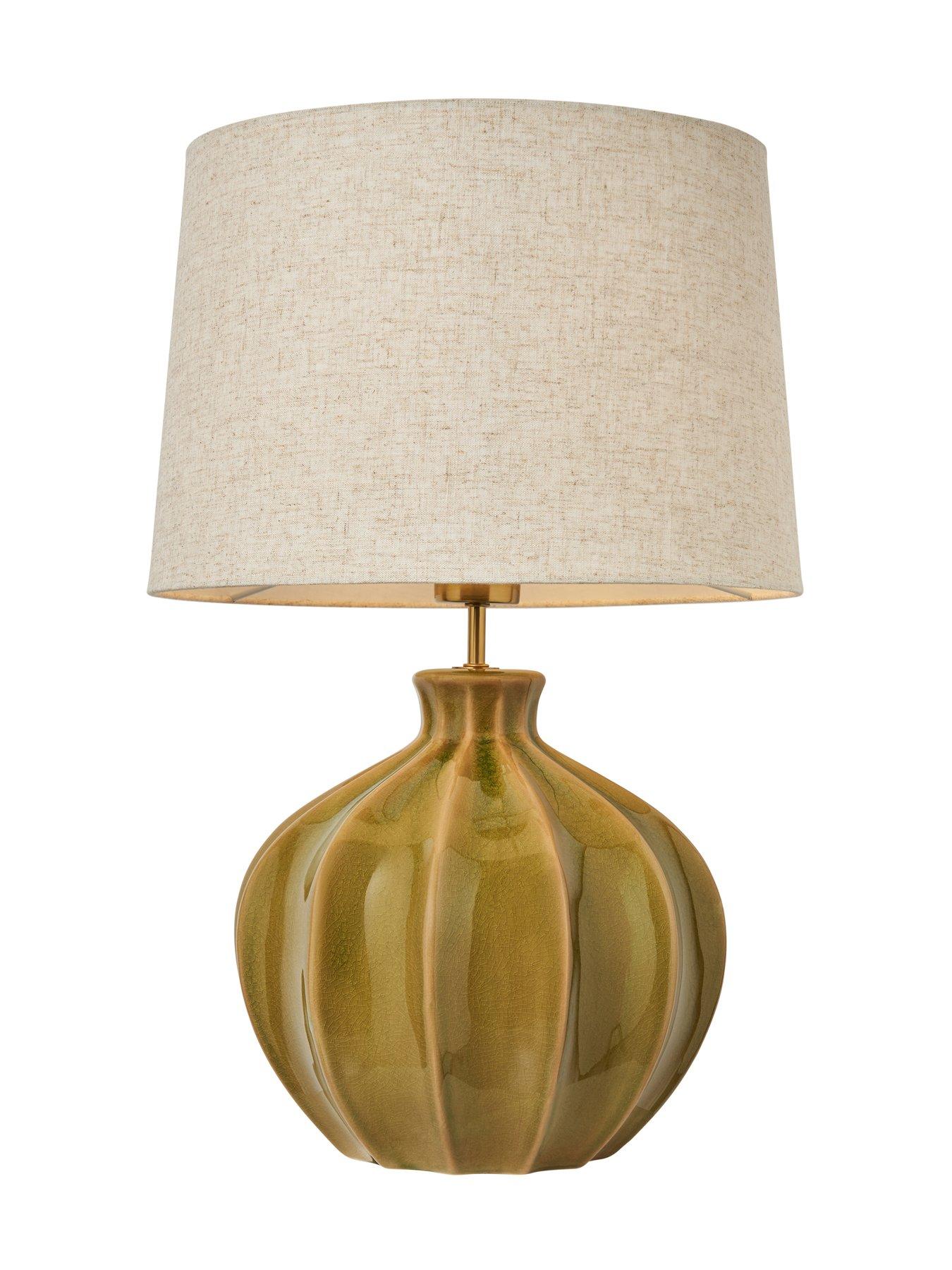 Image 5 of 5 of The Very Collection Large Ceramic Ripple Table Lamp