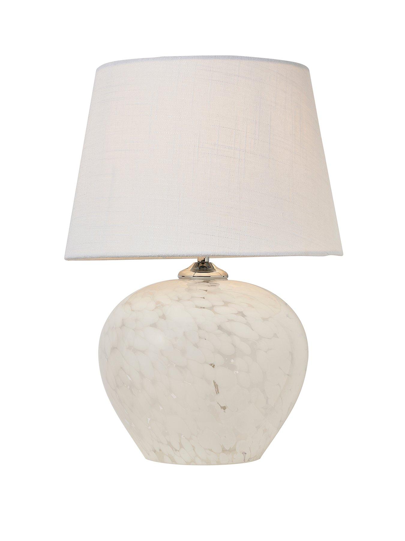 Image 2 of 5 of The Very Collection White Flakestone Table Lamp