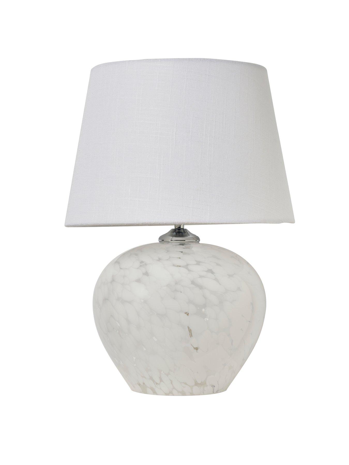 Image 3 of 5 of The Very Collection White Flakestone Table Lamp