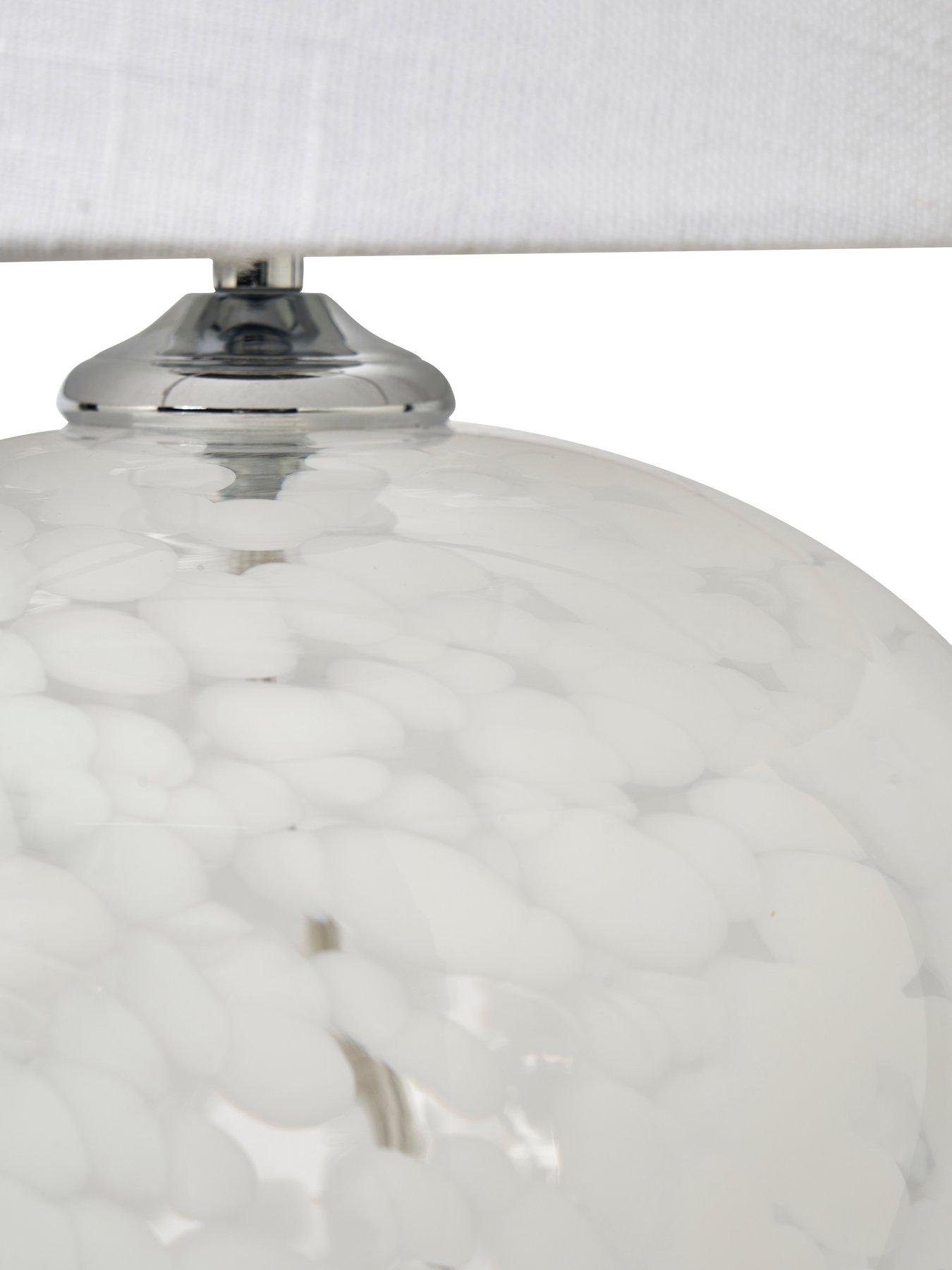 Image 4 of 5 of The Very Collection White Flakestone Table Lamp