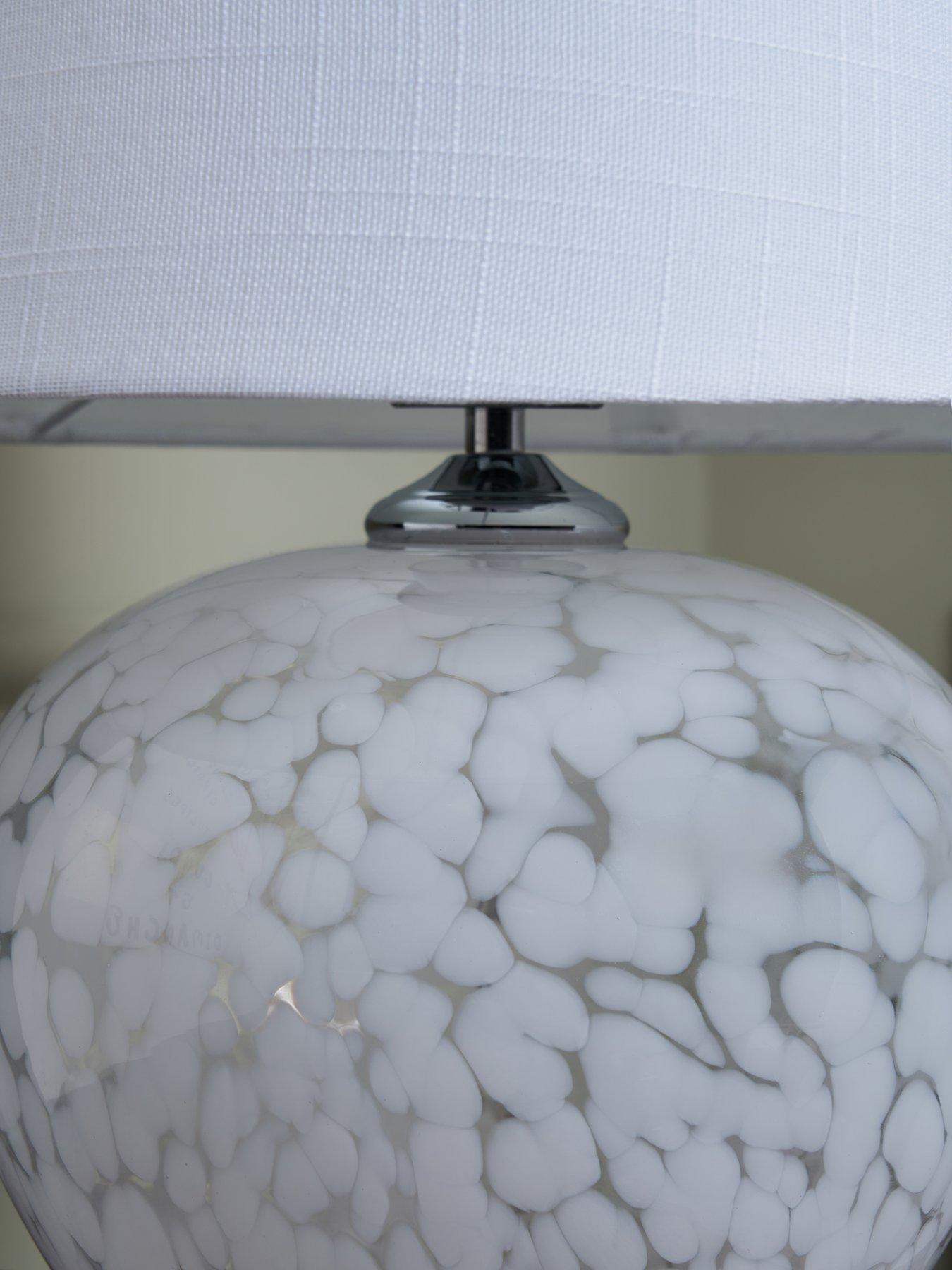 Image 5 of 5 of The Very Collection White Flakestone Table Lamp