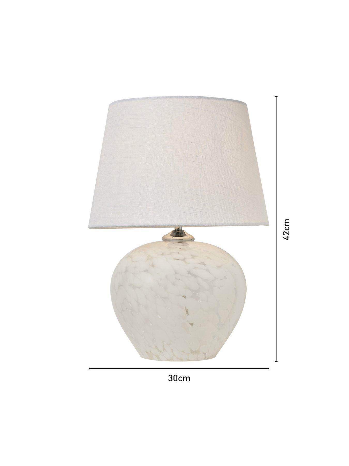 Image 7 of 7 of The Very Collection White Flakestone Table Lamp
