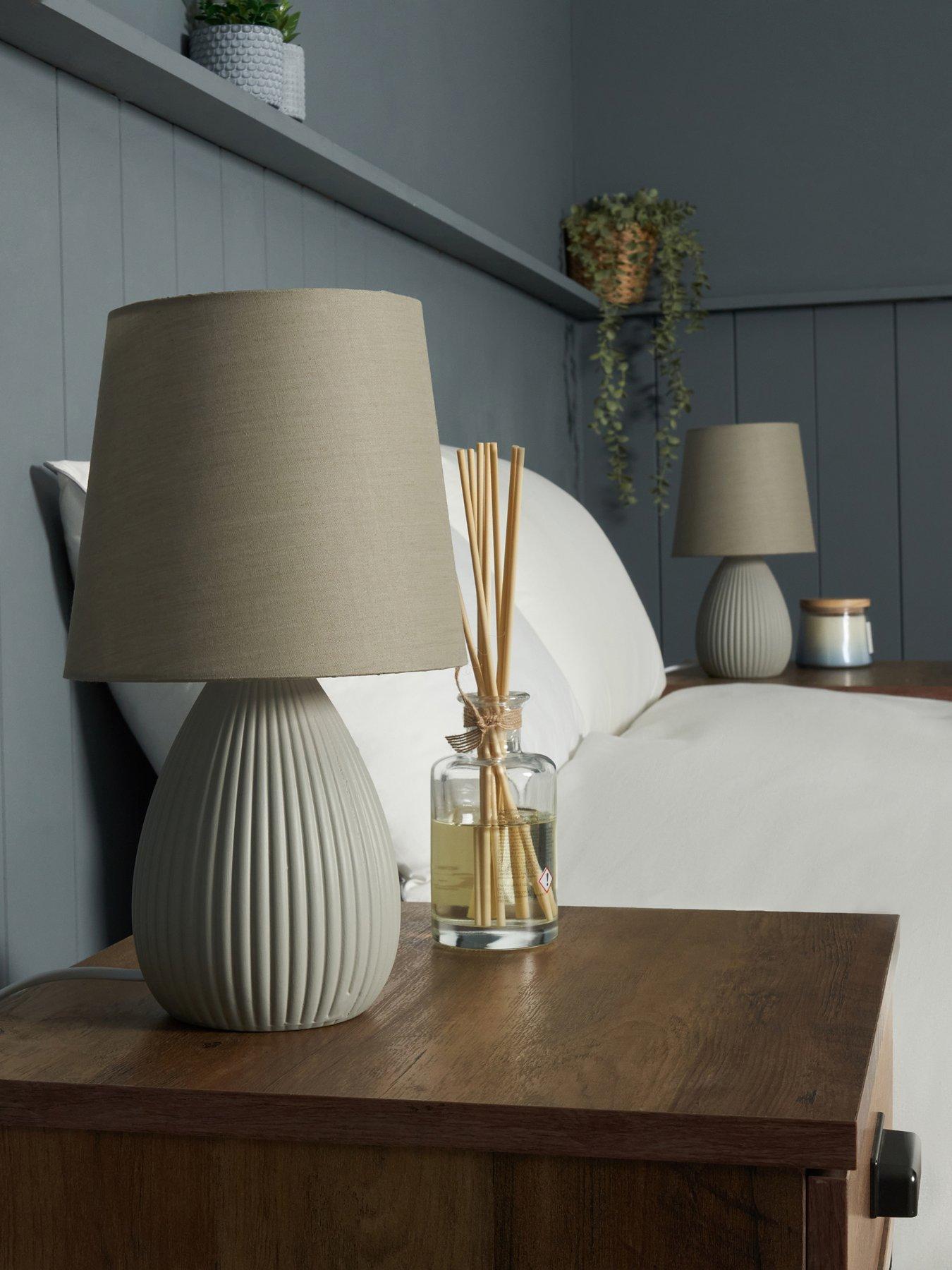 Very Home Set Of 2 Sara Table Lamps - Grey