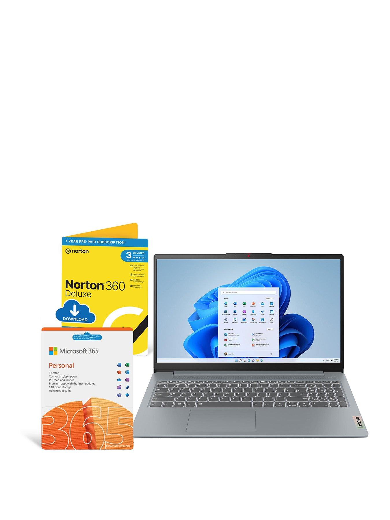 undefined IdeaPad 3 - 15.6in - Intel Core i3 - 8GB RAM - 128GB SSD - Grey with M365 Personal  &  Norton 1 Year Included