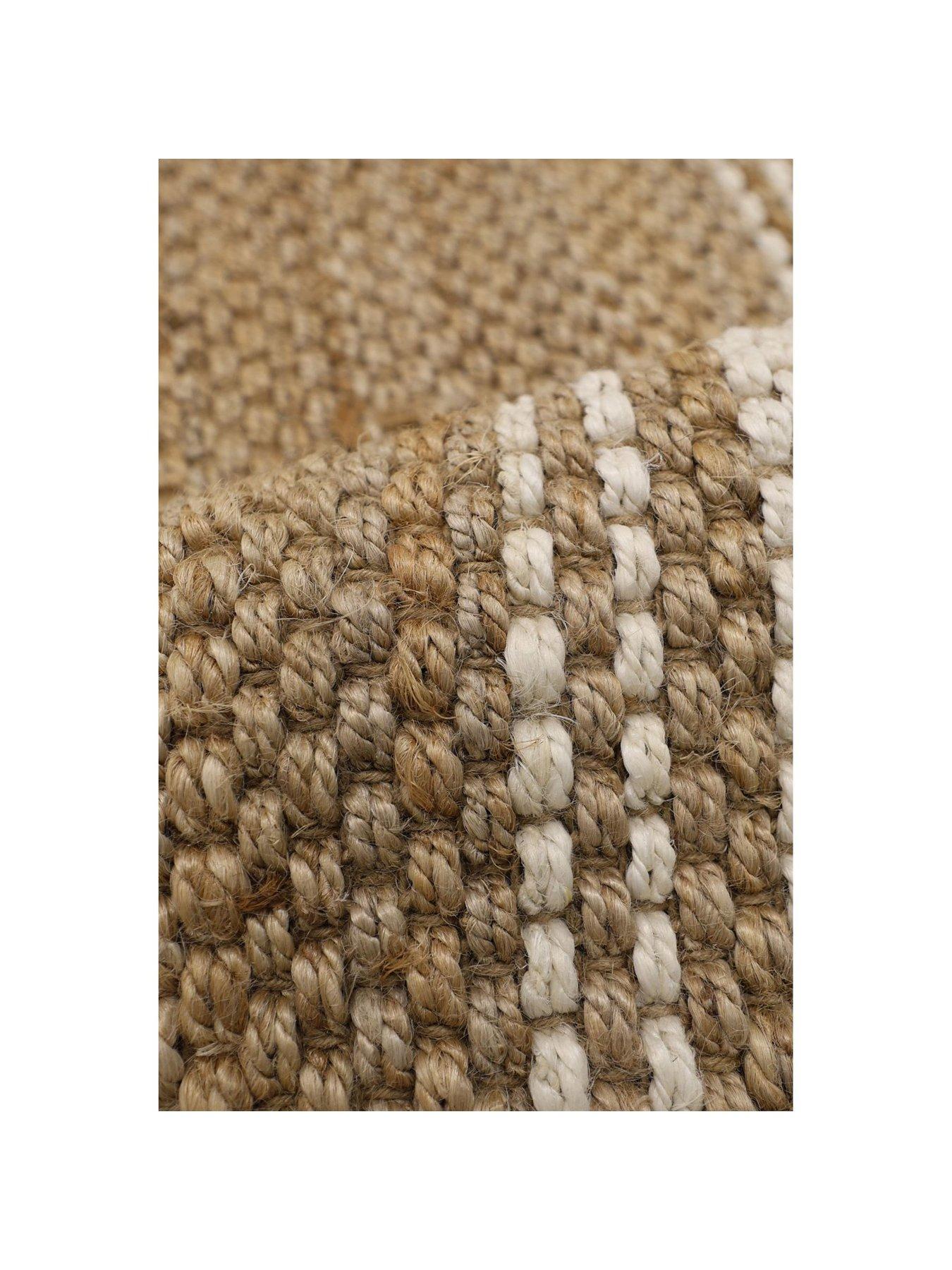 Image 3 of 4 of The Very Collection Jute Stripe Rug - Natural