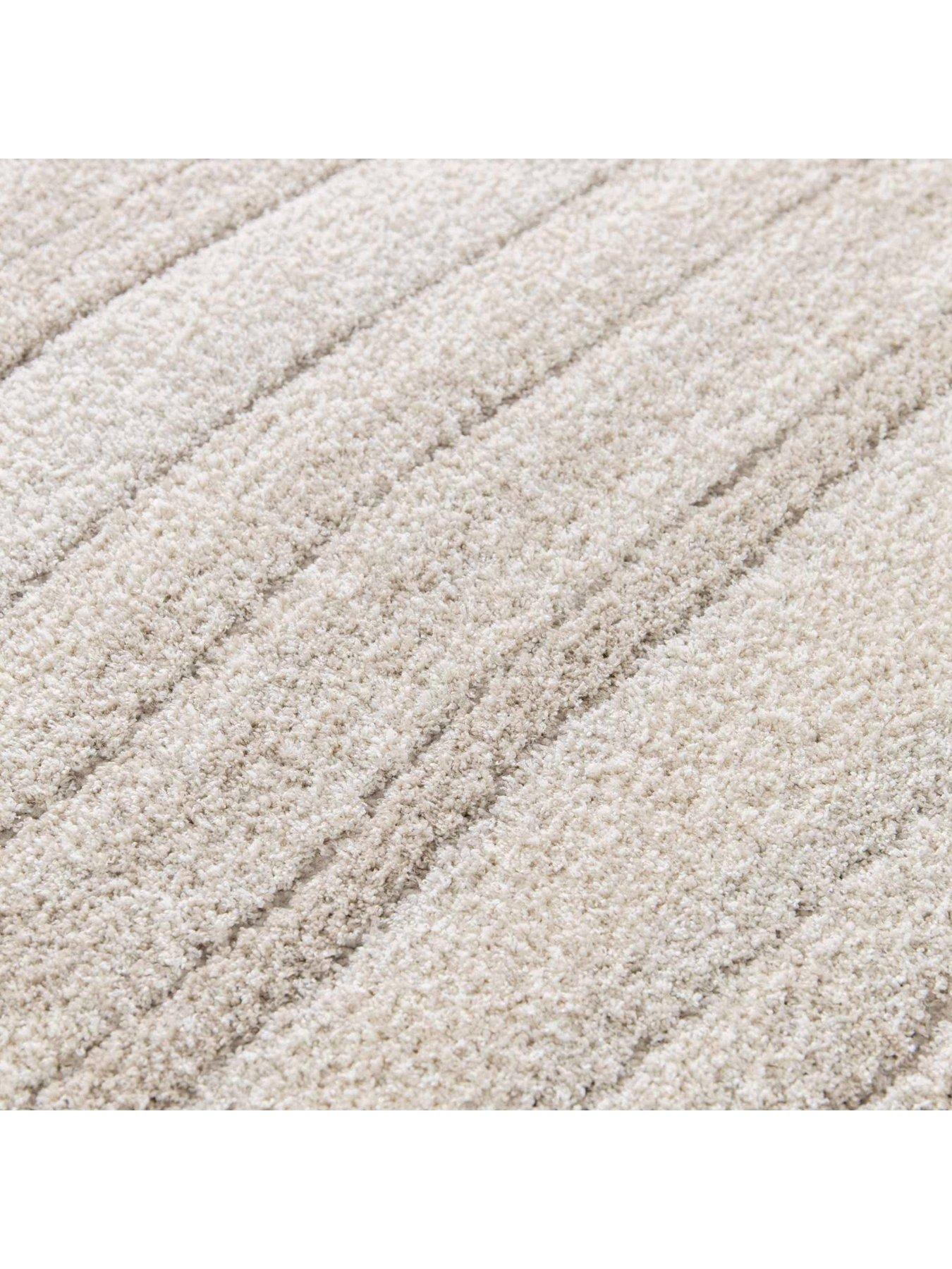 The Very Collection Pure Microfibre Textured Wave Rug - Natural | Very ...