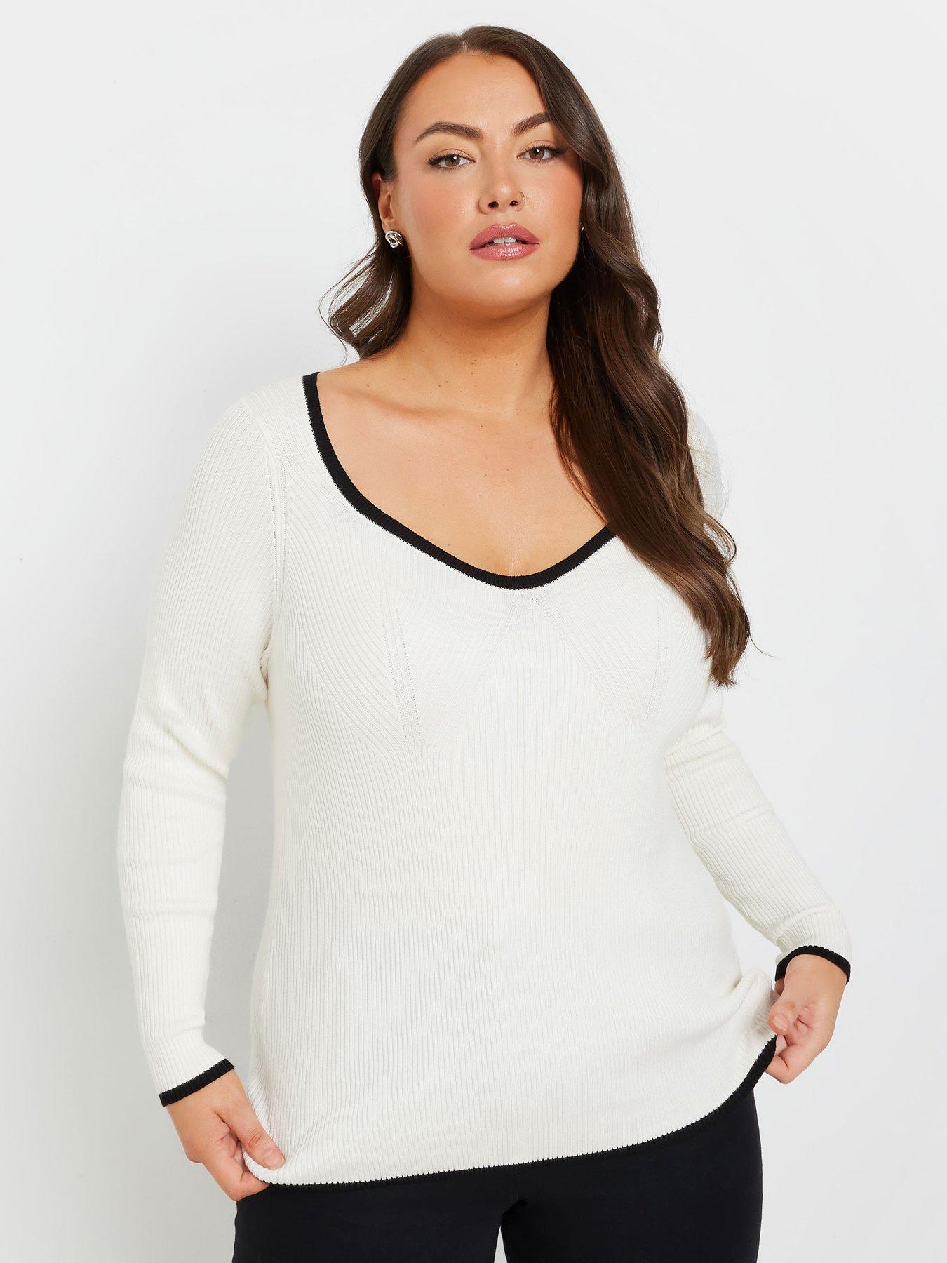 yours-curve-ribbed-jumper-ivory