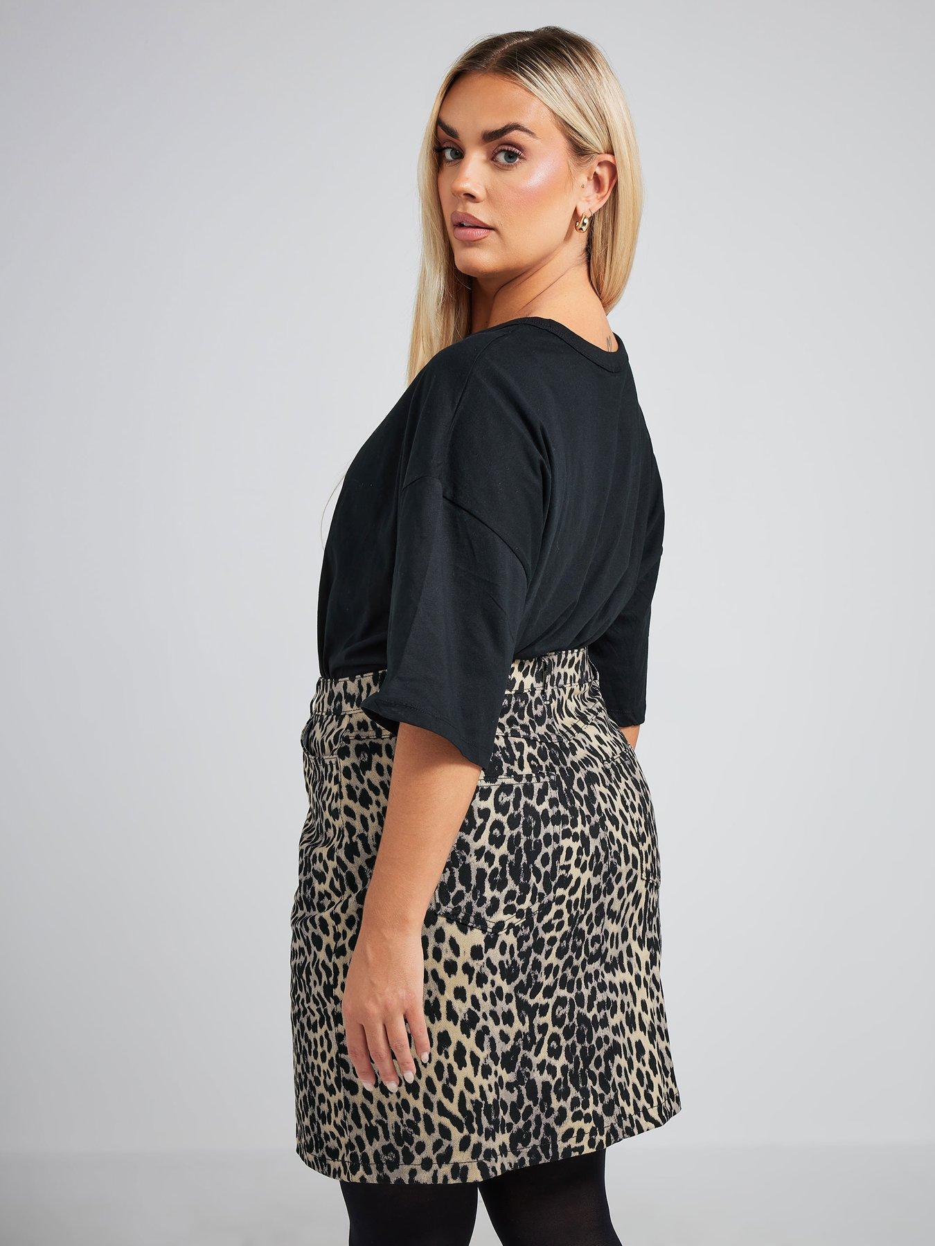 yours-curve-denim-leopard-mini-skirtstillFront