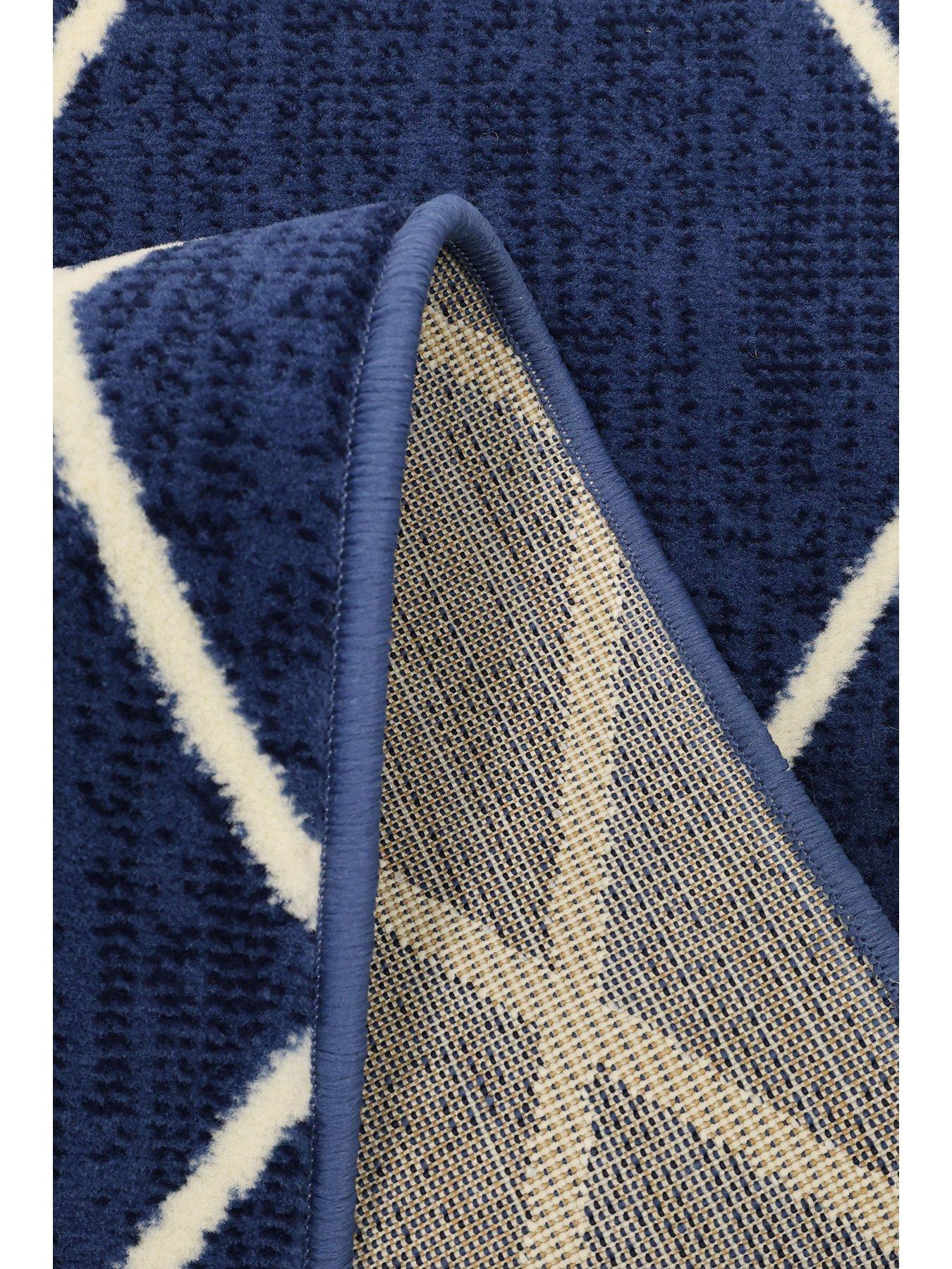 Image 4 of 4 of The Very Collection Maestro Berber Denim Blue Rug