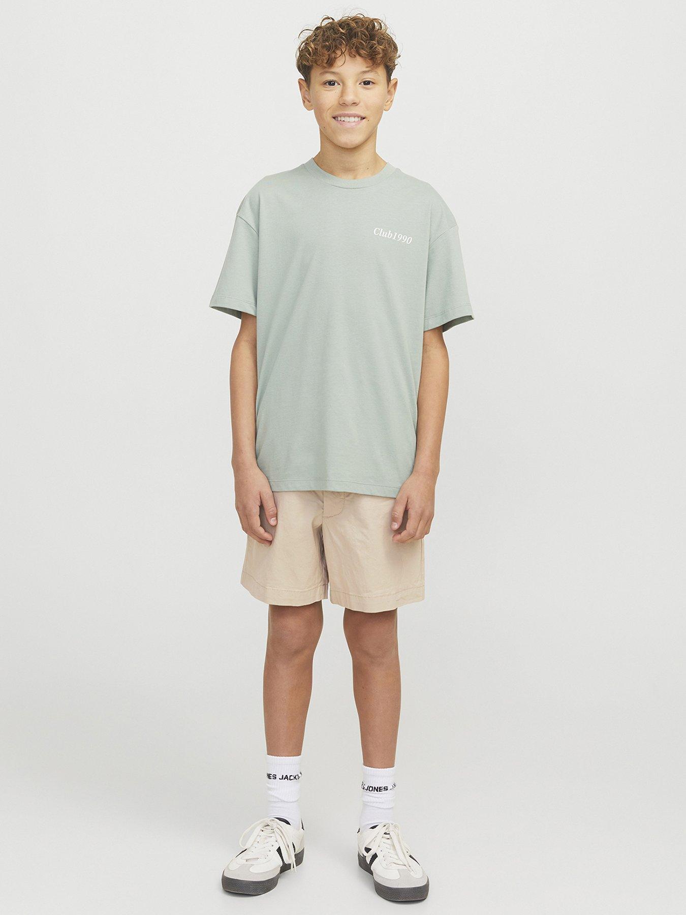 Image of Jack & Jones Junior Boys Jaiden Hybrid Jogger Shorts - Beige