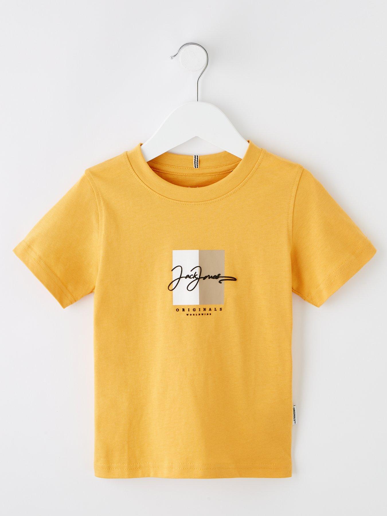 jack-jones-mini-younger-boys-frederiksberg-script-short-sleeve-t-shirt-yellow