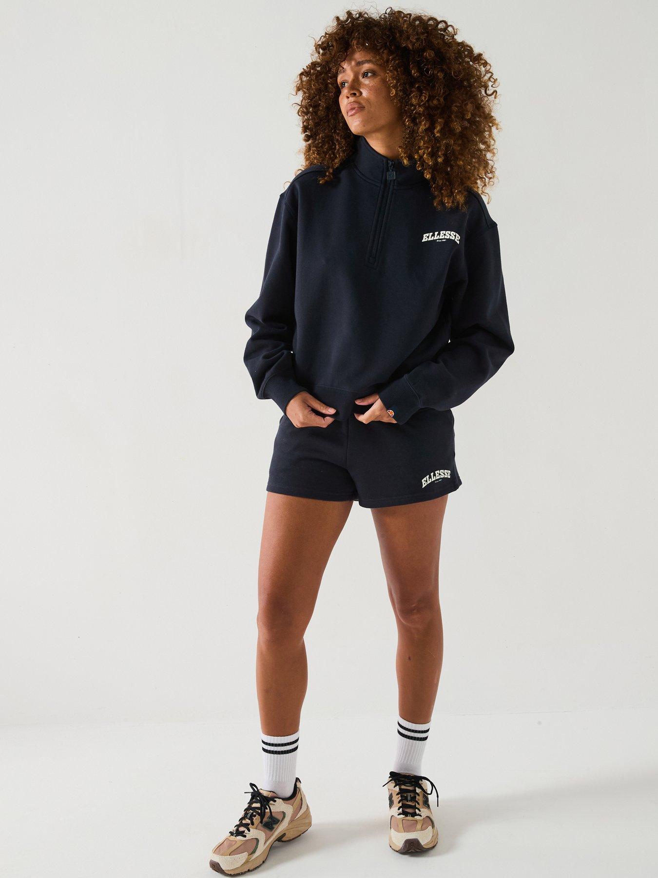 ellesse-womens-very-exclusive-gientra-sweatshirt-amp-short-set-navyback
