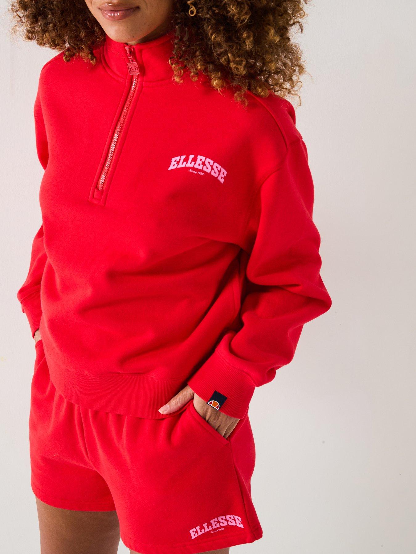 ellesse-womens-very-exclusive-gientra-sweatshirt-amp-short-set-redoutfit