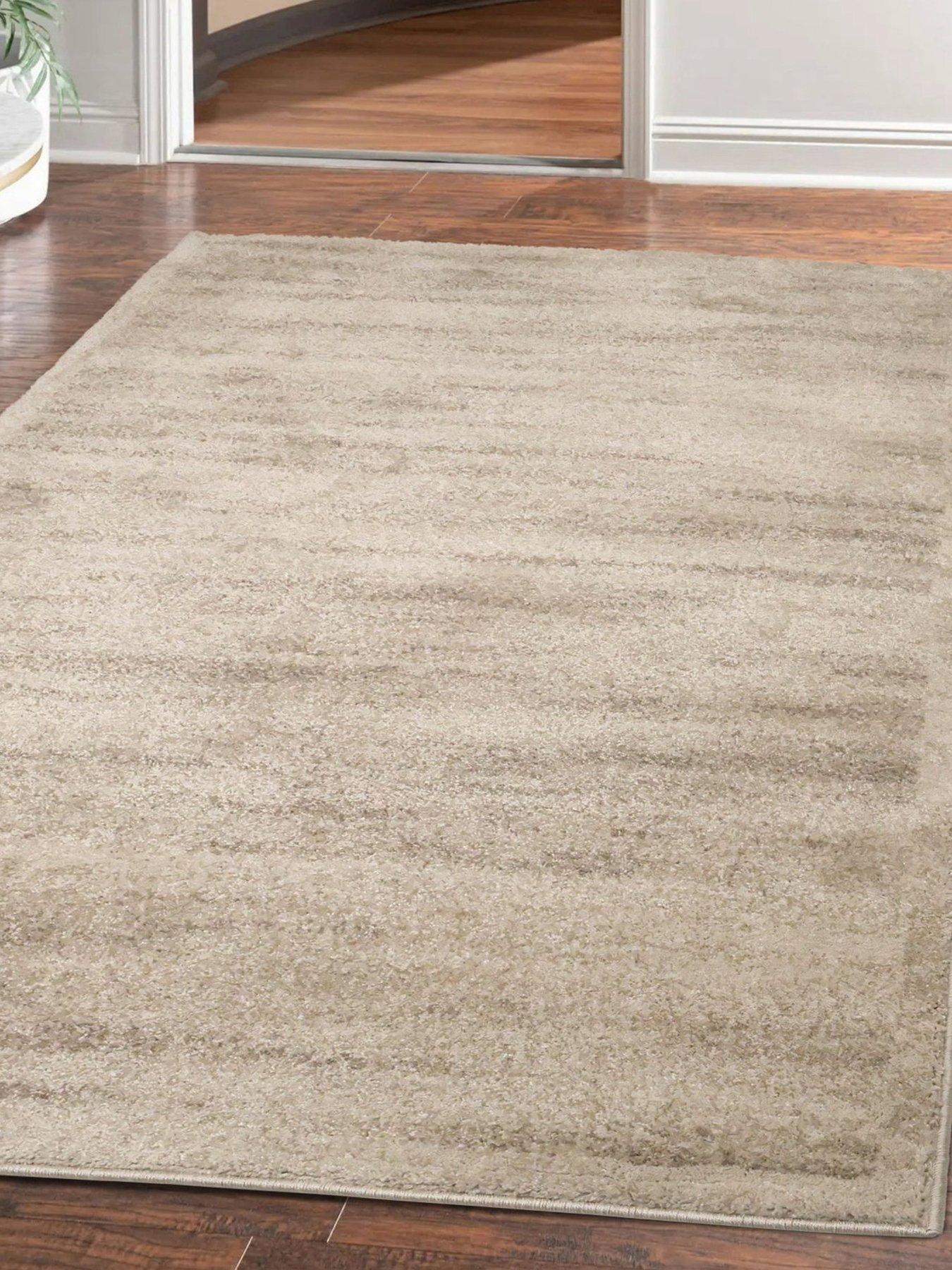 The Very Collection Freya Border Rug - Charcoal