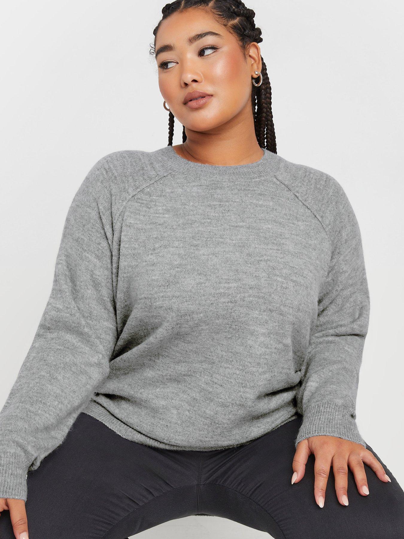 yours-curve-seam-detail-soft-jumper-greyoutfit