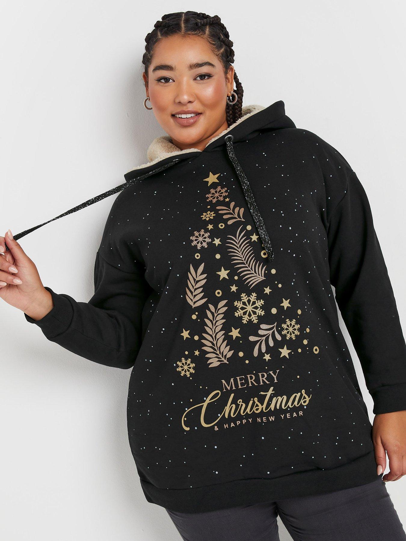 yours-curve-merry-christmas-sweatshirt-black