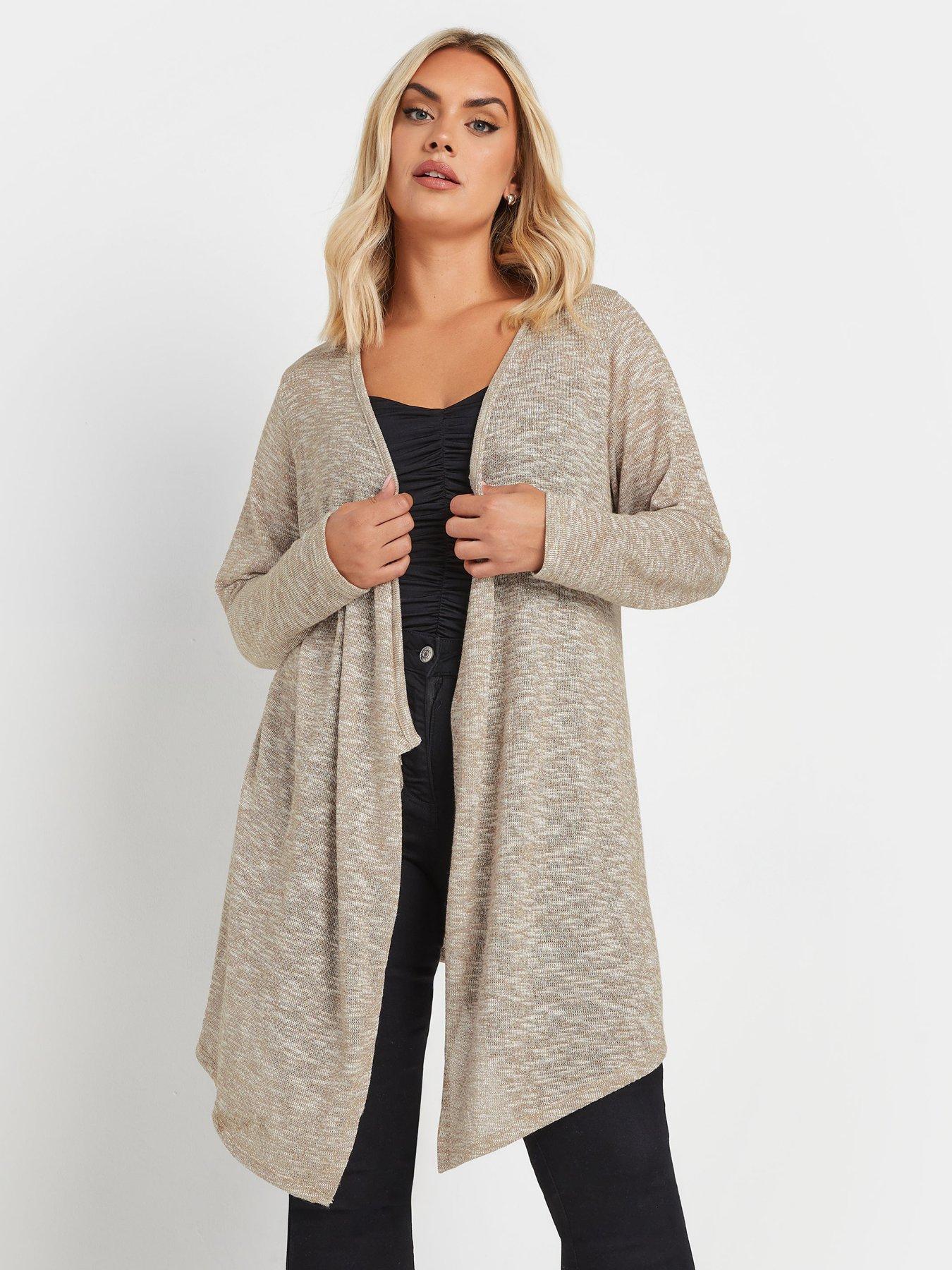 yours-curve-waterfall-soft-touch-cardigan-natural