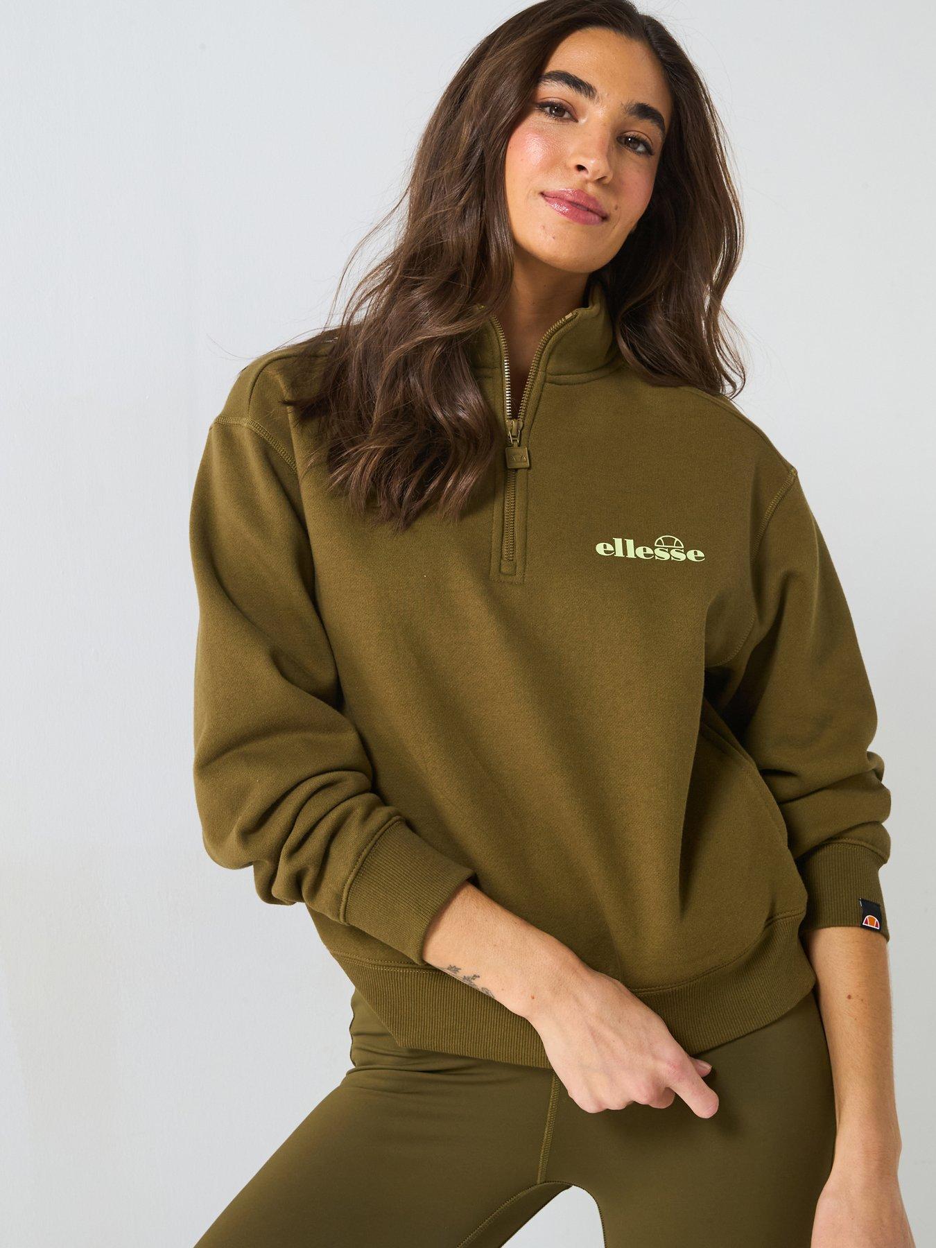 Ellesse Womens Very Exclusive Whitbeck Sweatshirt and Legging Set - Khaki