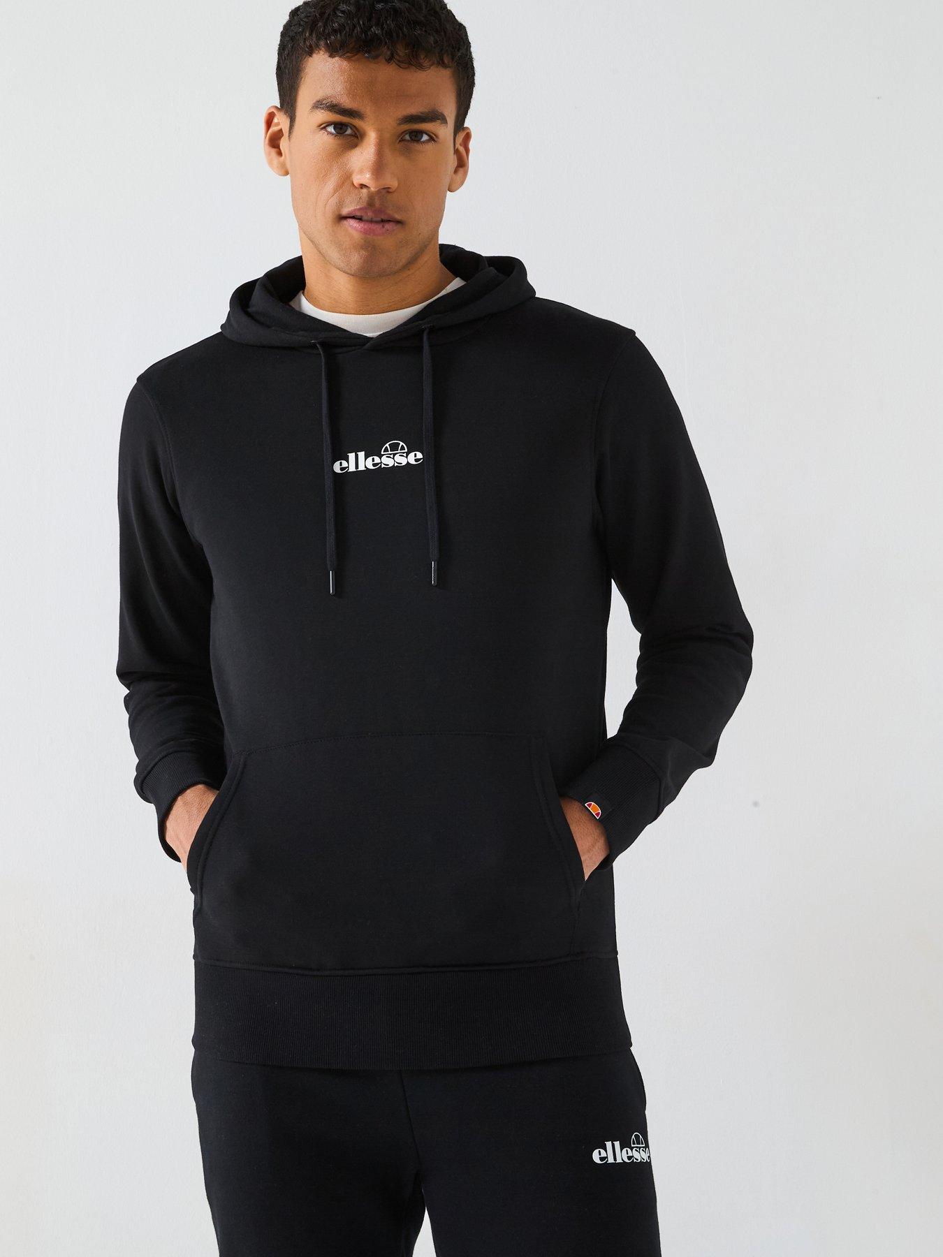 ellesse-mens-pershuta-overhead-hoodie-blackfront