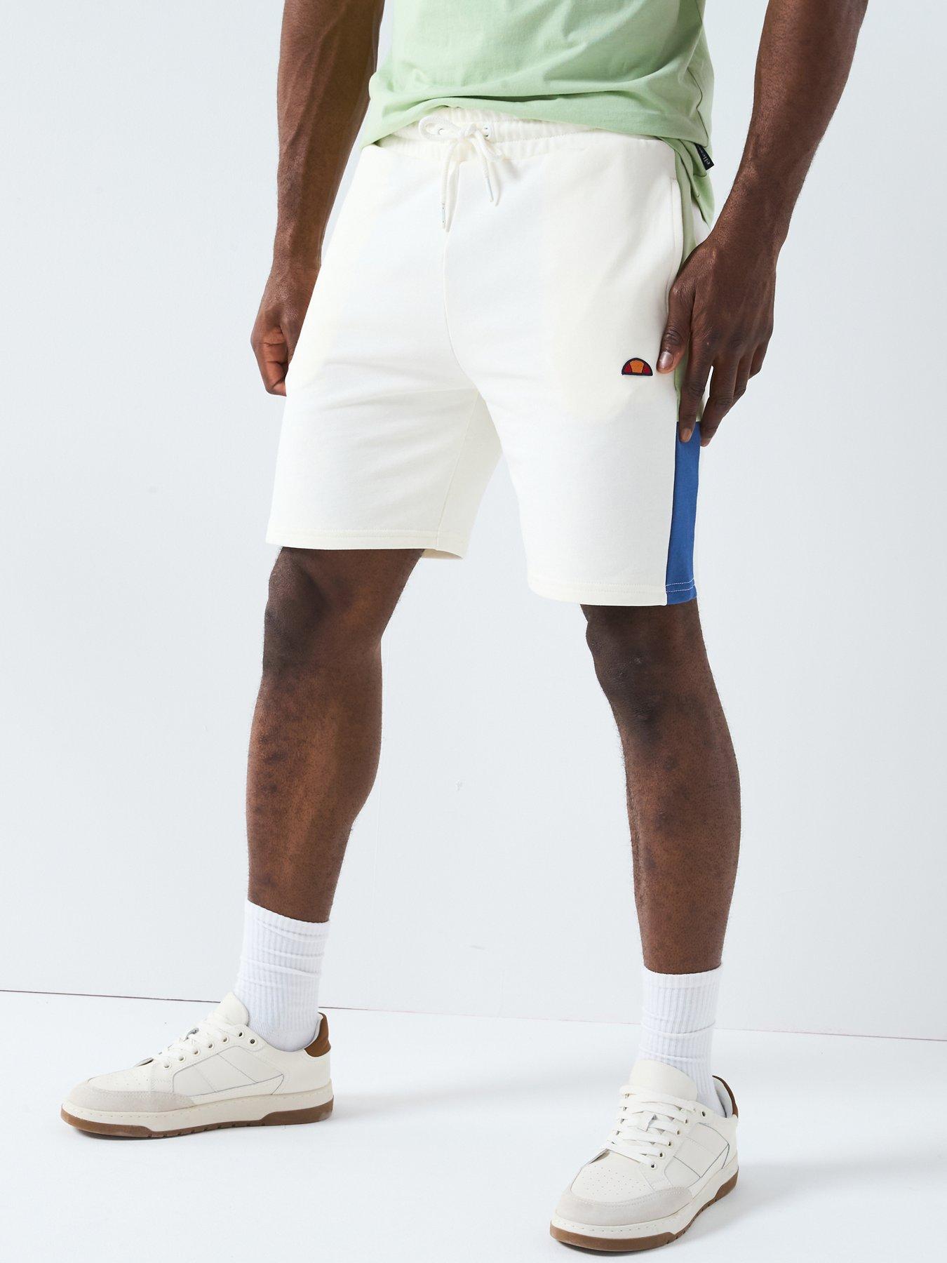 Ellesse Mens Turi Shorts - Off White/Green