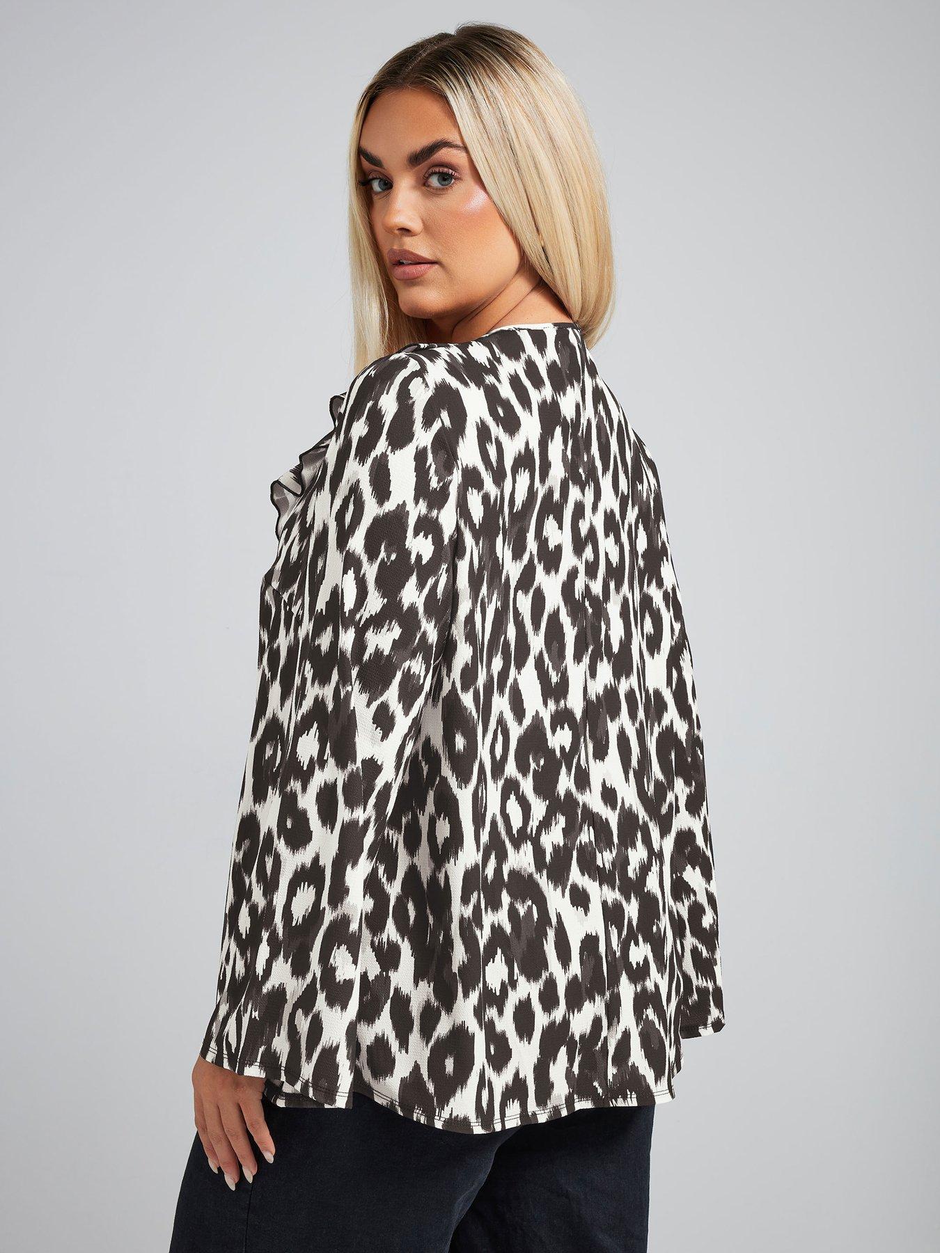 yours-curve-leopard-frill-cardigan-whitestillFront