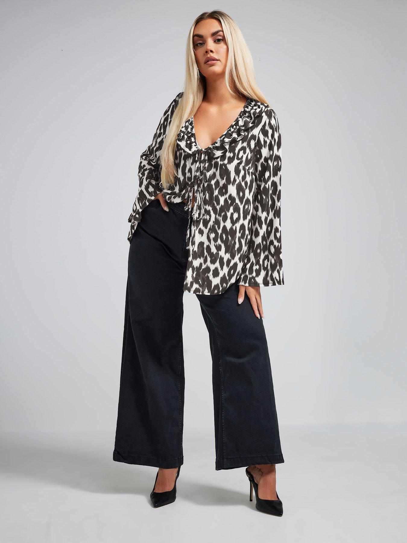 yours-curve-leopard-frill-cardigan-whiteback